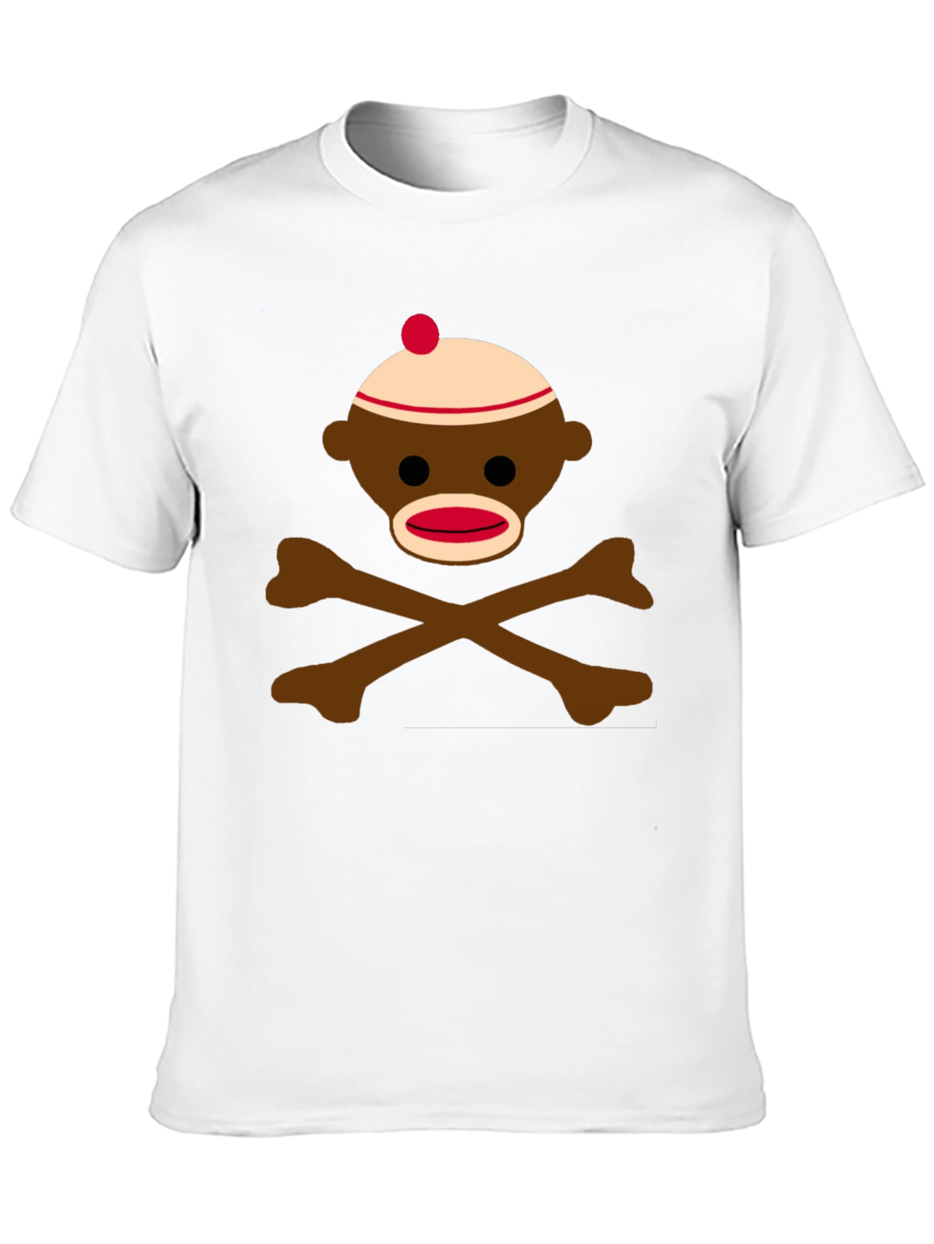 Sock Monkey Skull & Crossbones Graphic Tee