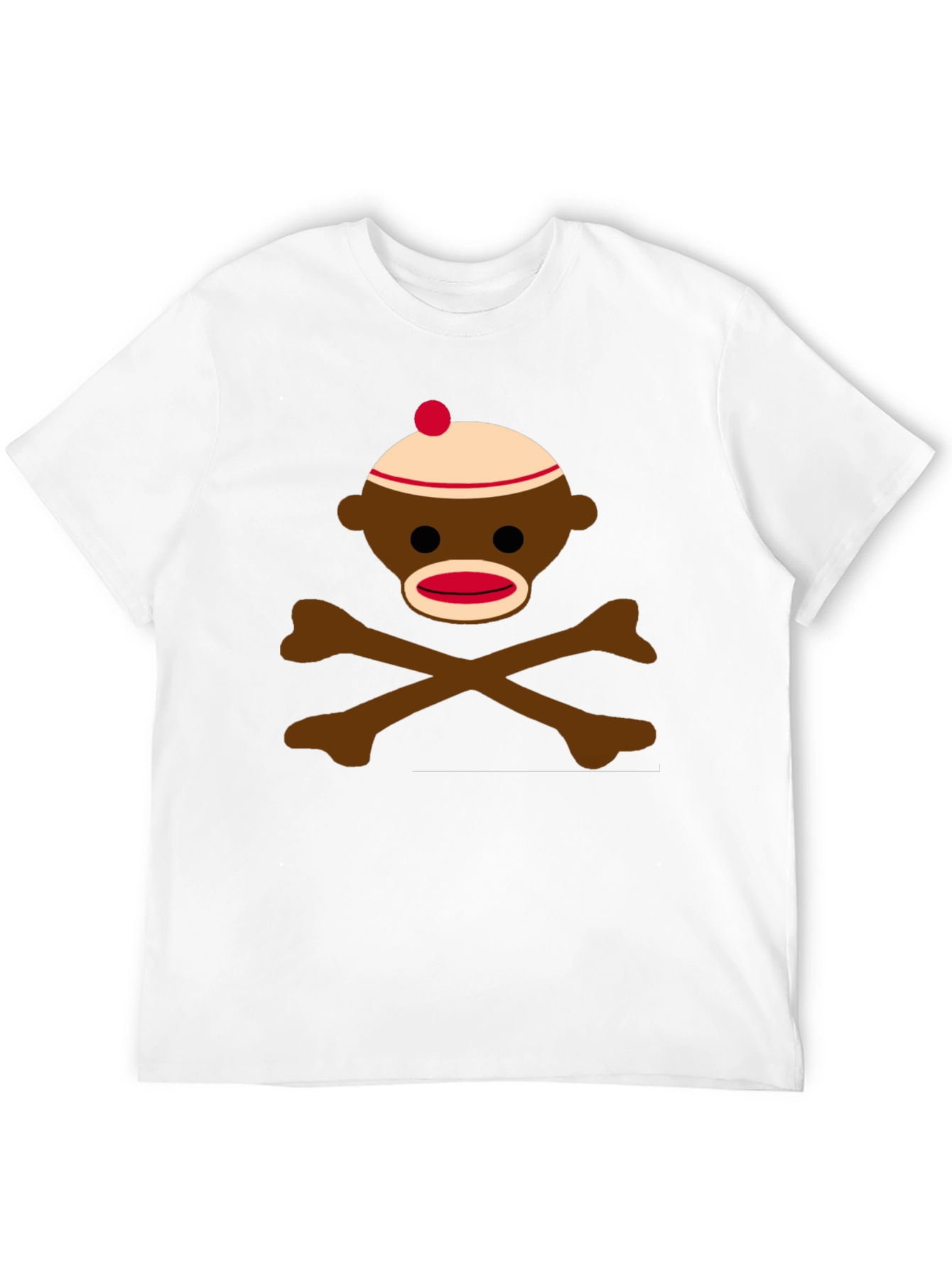 Sock Monkey Skull & Crossbones Graphic Tee