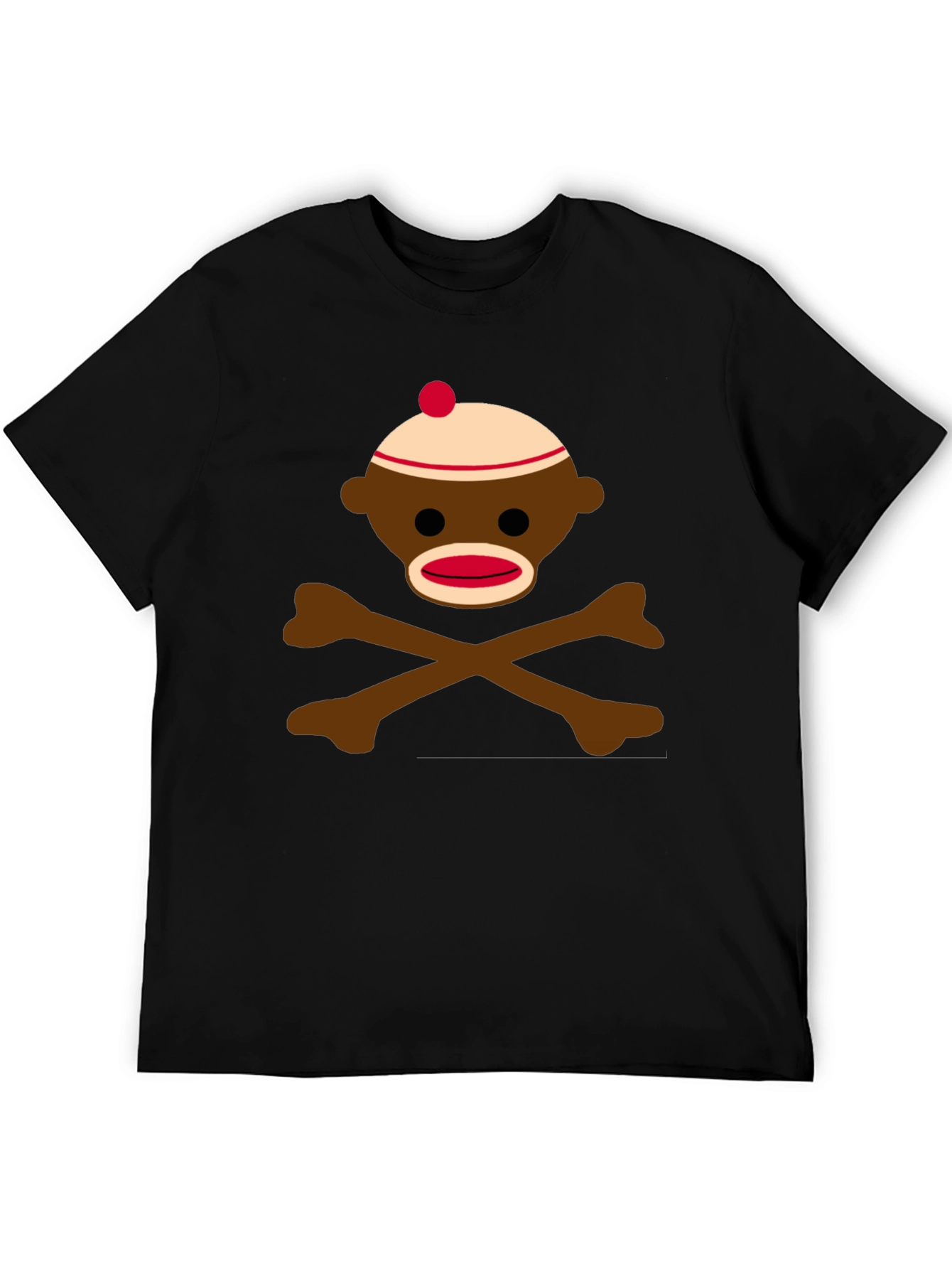 Sock Monkey Skull & Crossbones Graphic Tee