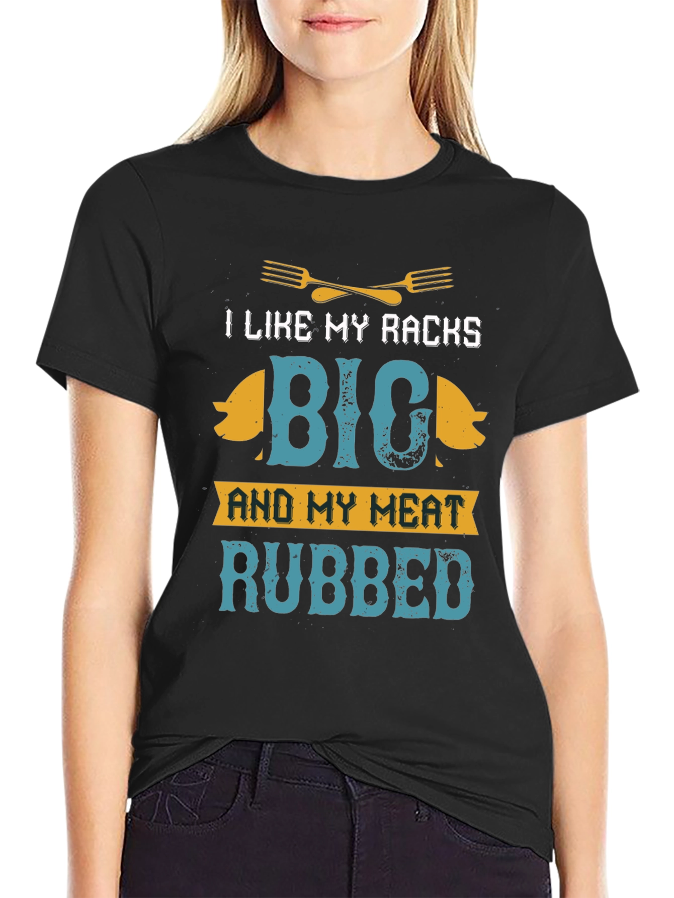 I Like My Racks Big BBQ T-Shirt