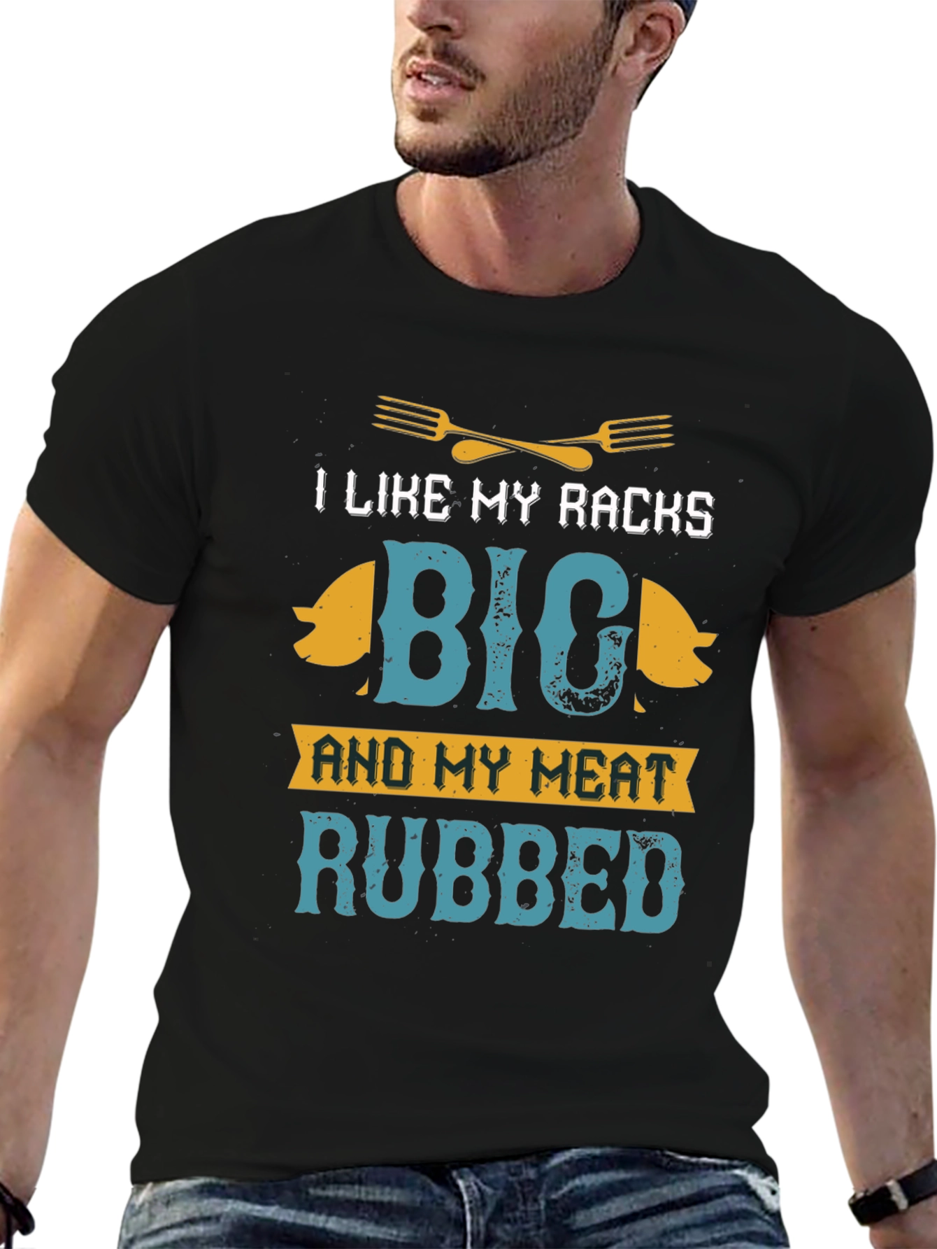 I Like My Racks Big BBQ T-Shirt