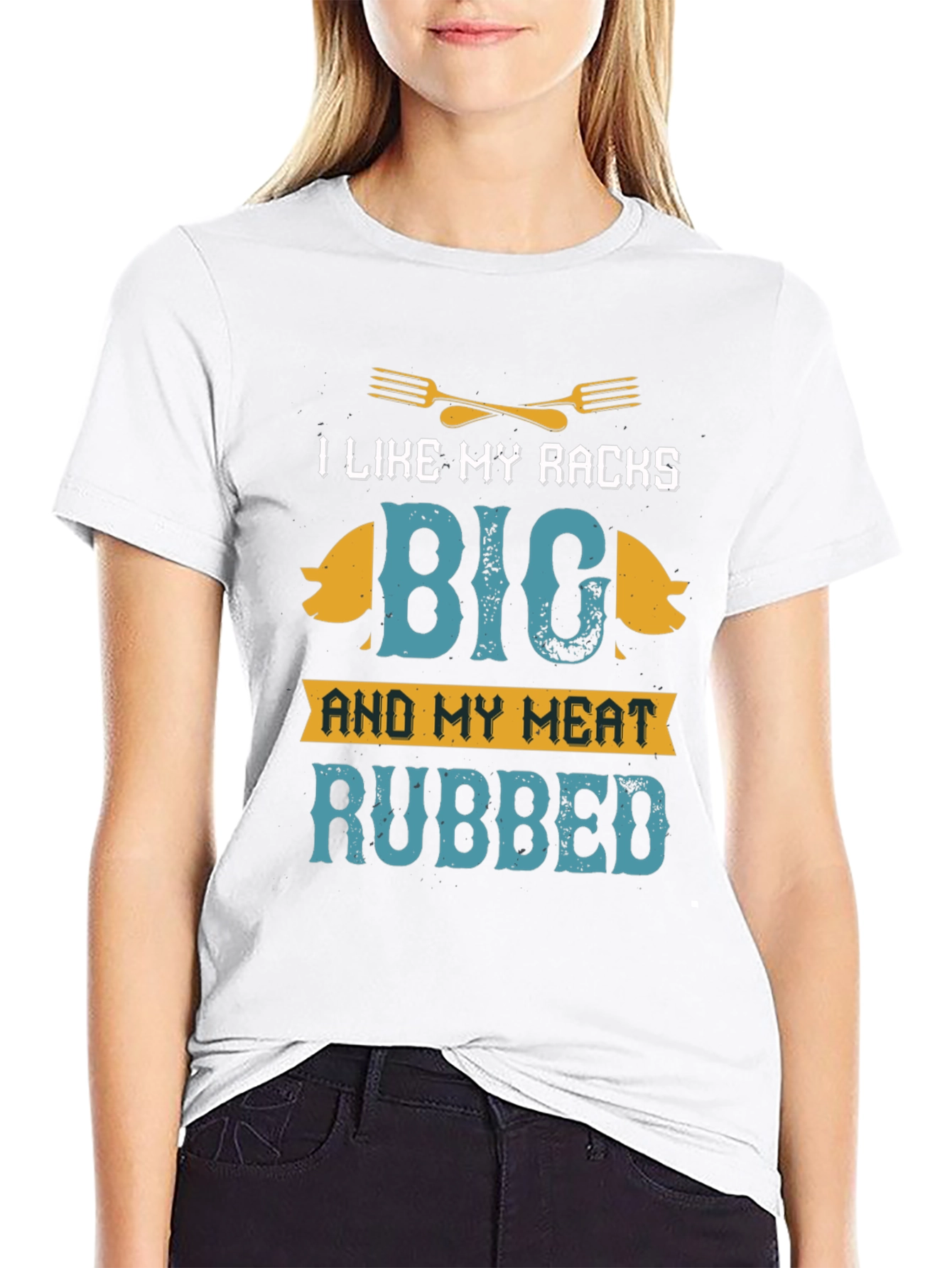 I Like My Racks Big BBQ T-Shirt