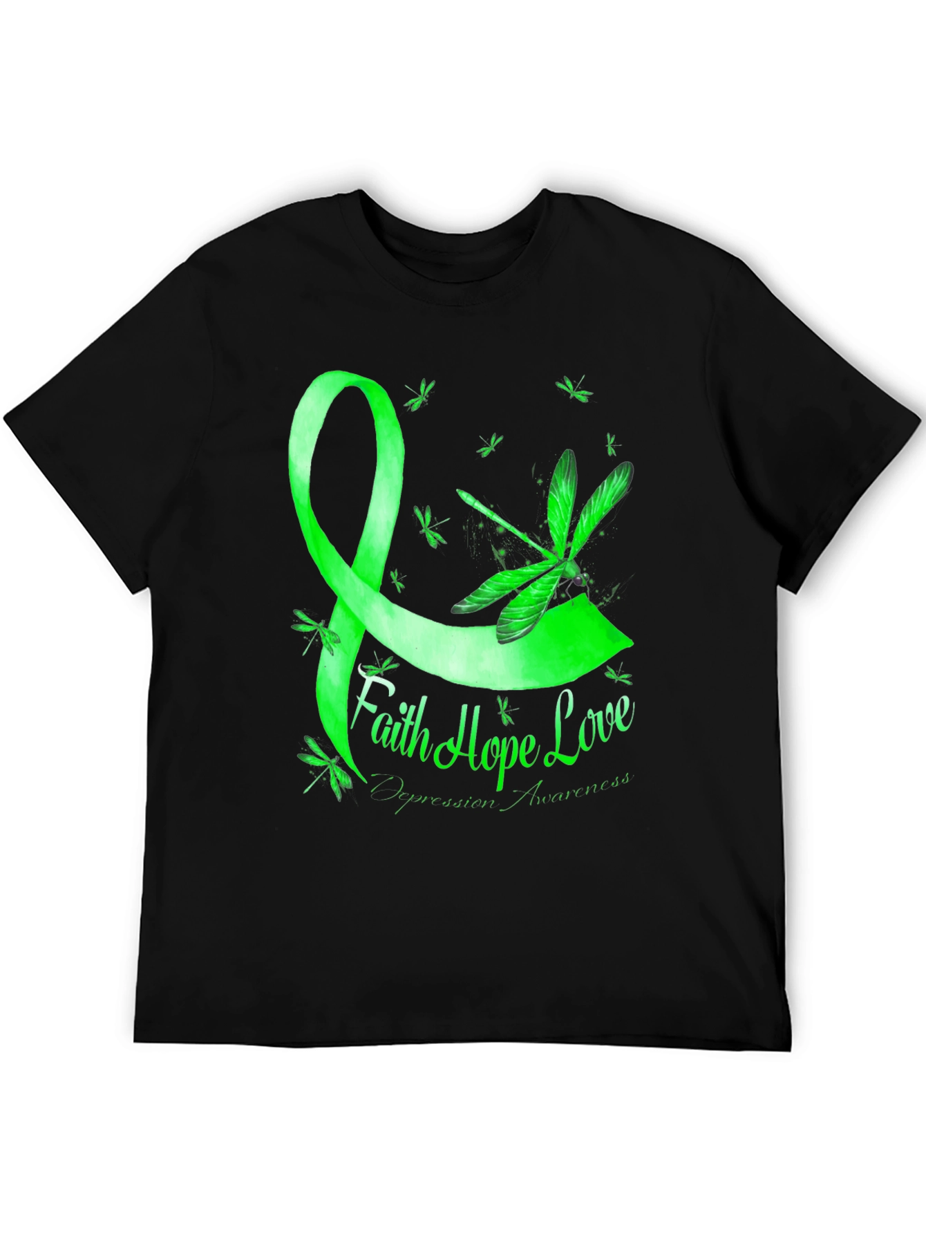 Faith Hope Love Depression Awareness T-Shirt
