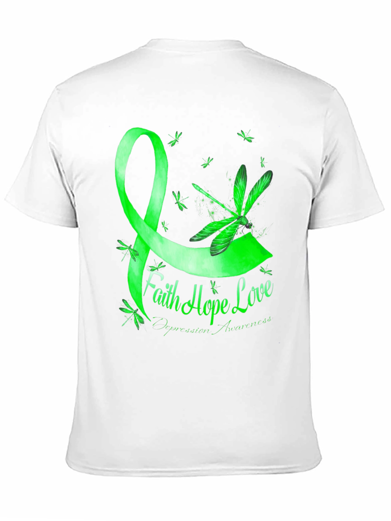 Faith Hope Love Depression Awareness T-Shirt