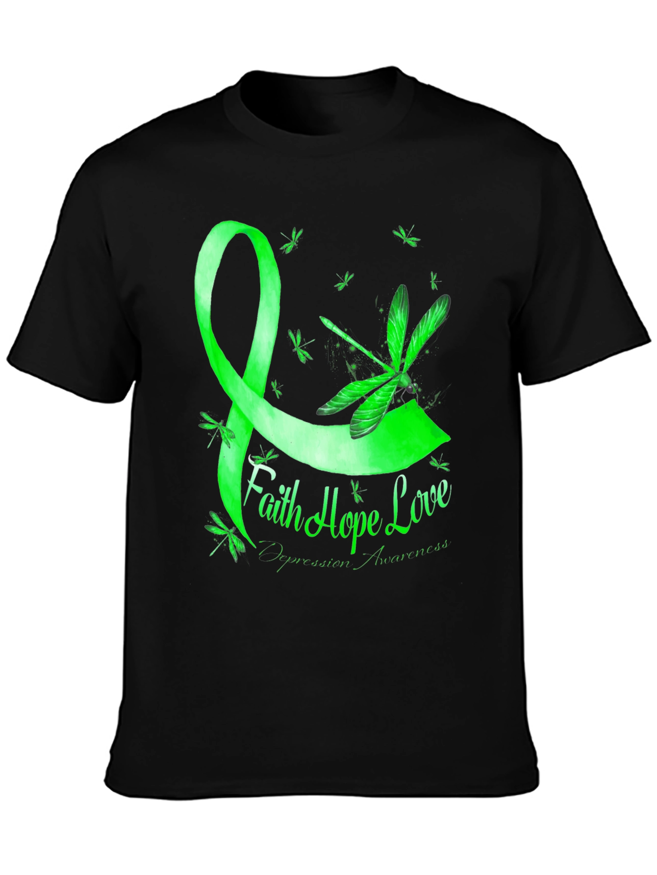 Faith Hope Love Depression Awareness T-Shirt