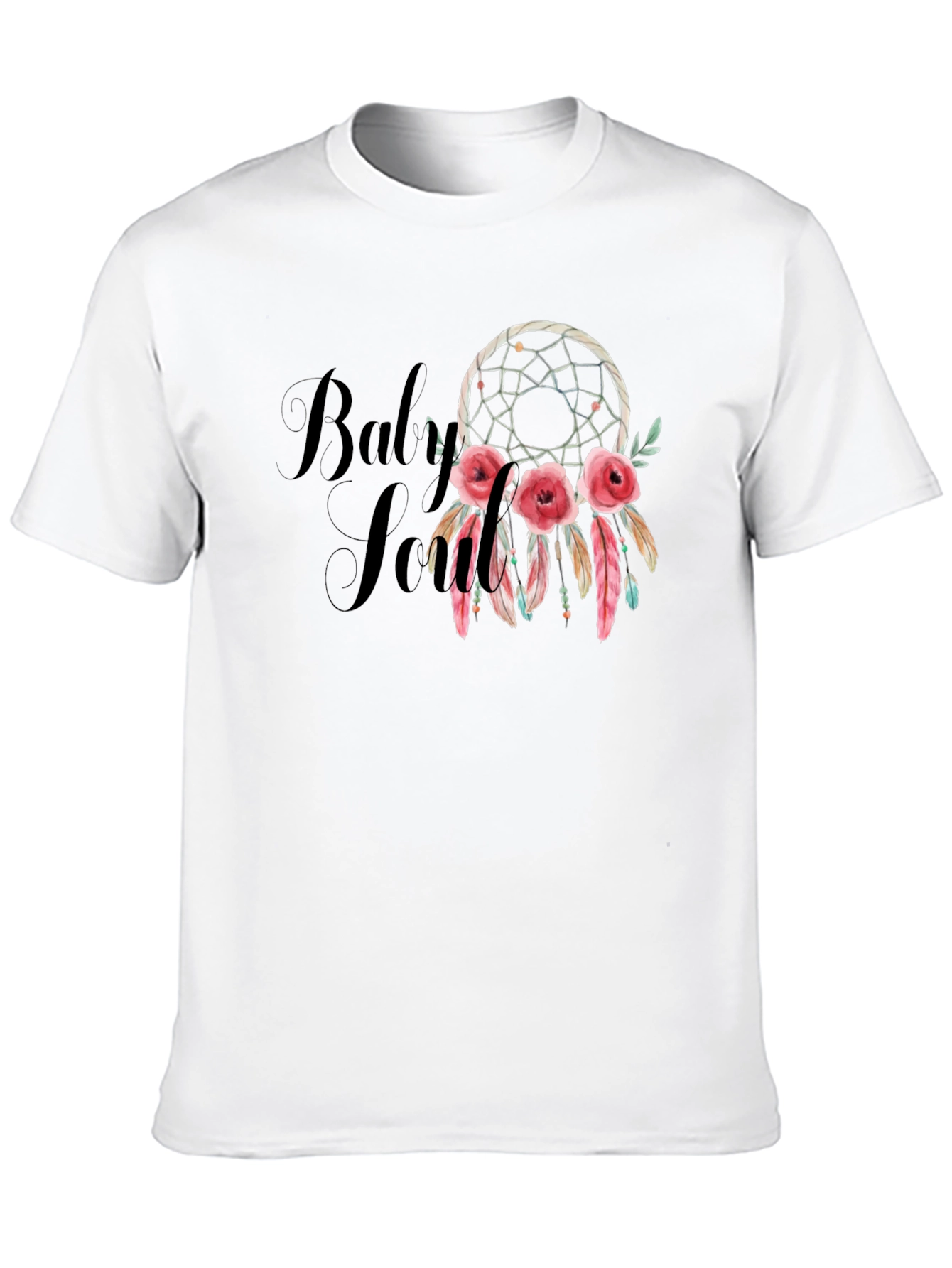 Dream Catcher Roses Black T-Shirt