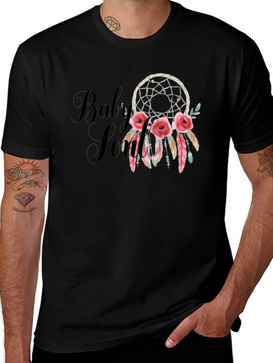 Dream Catcher Roses Black T-Shirt