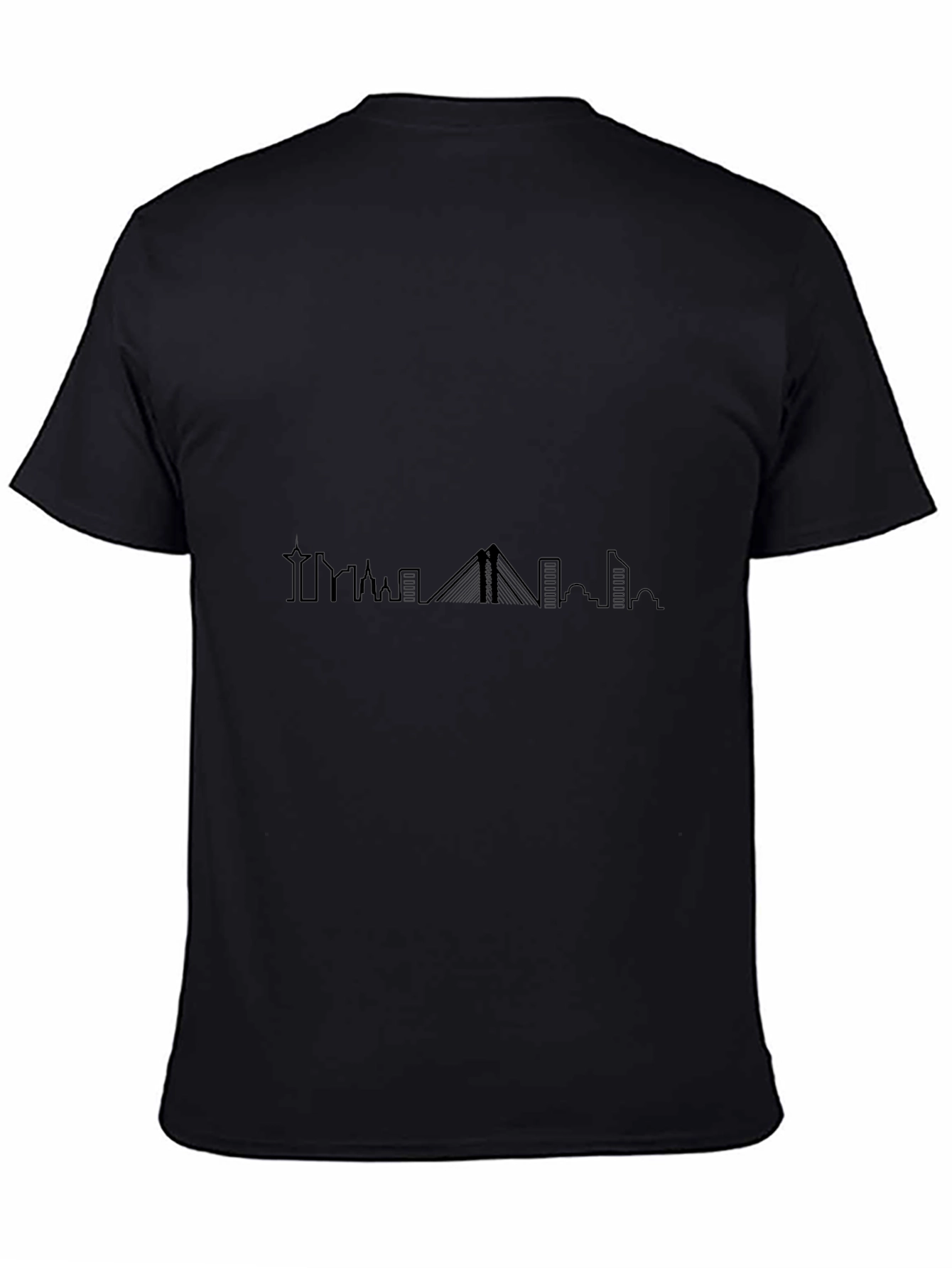 Modern Cityscape Silhouette Graphic Tee