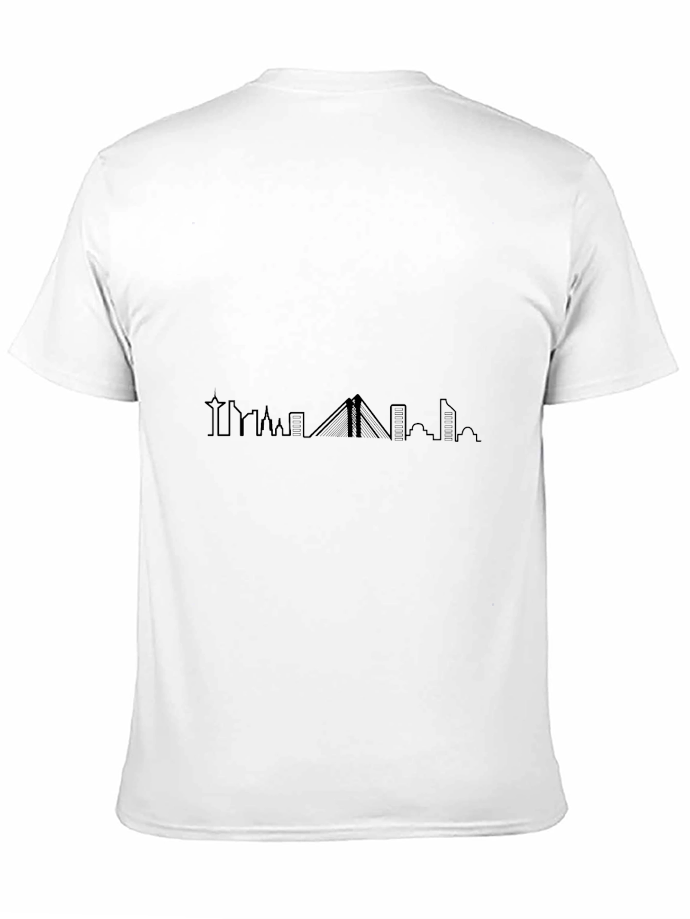 Modern Cityscape Silhouette Graphic Tee