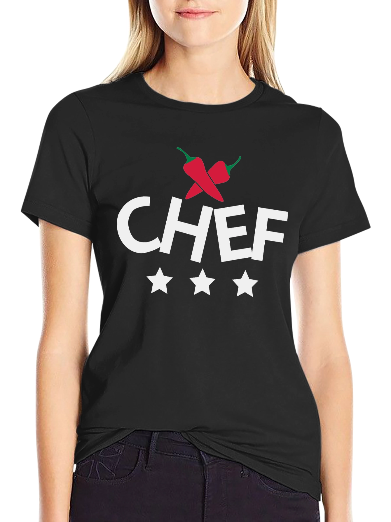 Chef T-Shirt with Chili Pepper Design