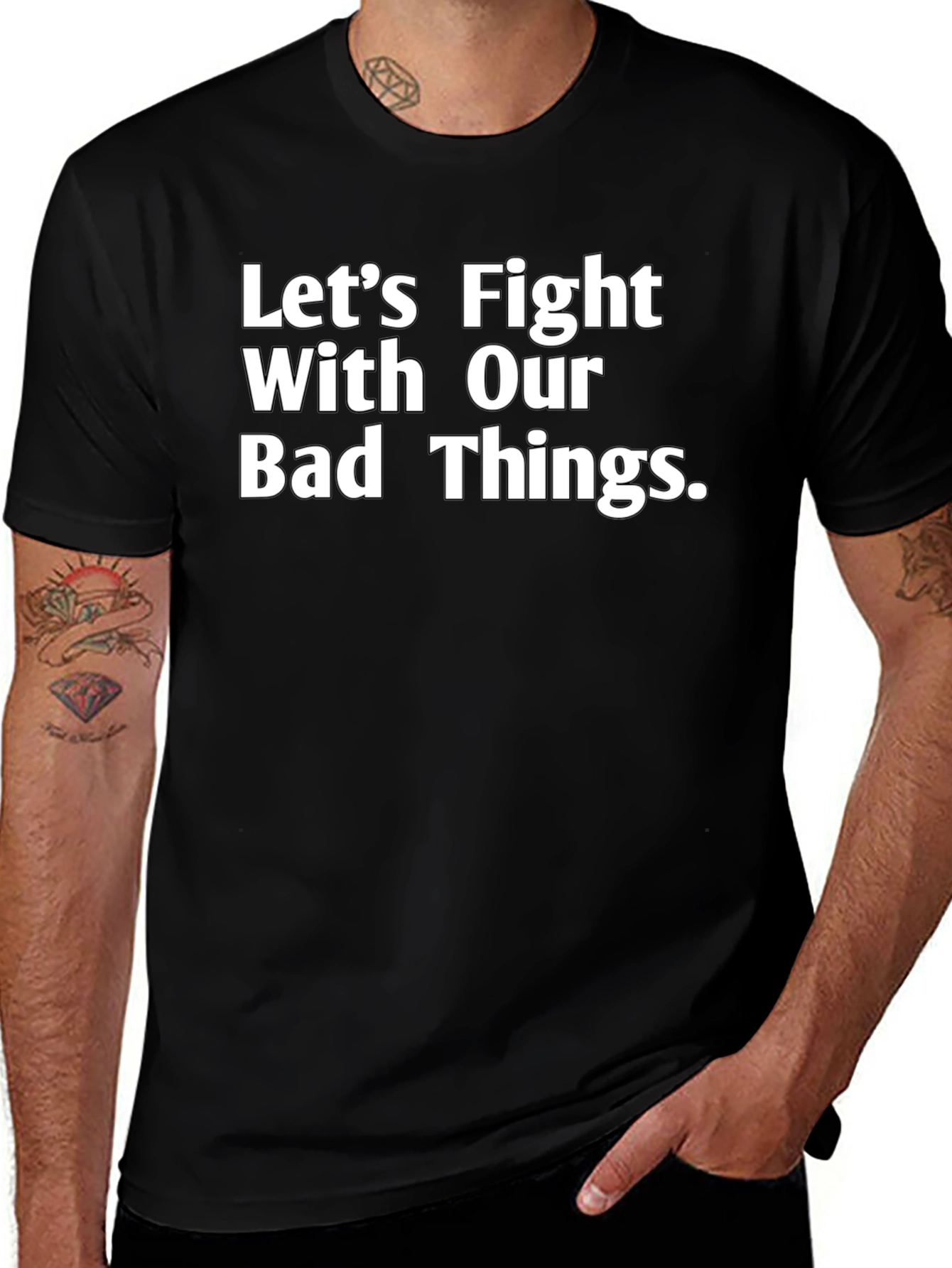 Fight Bad Things Graphic T-Shirt