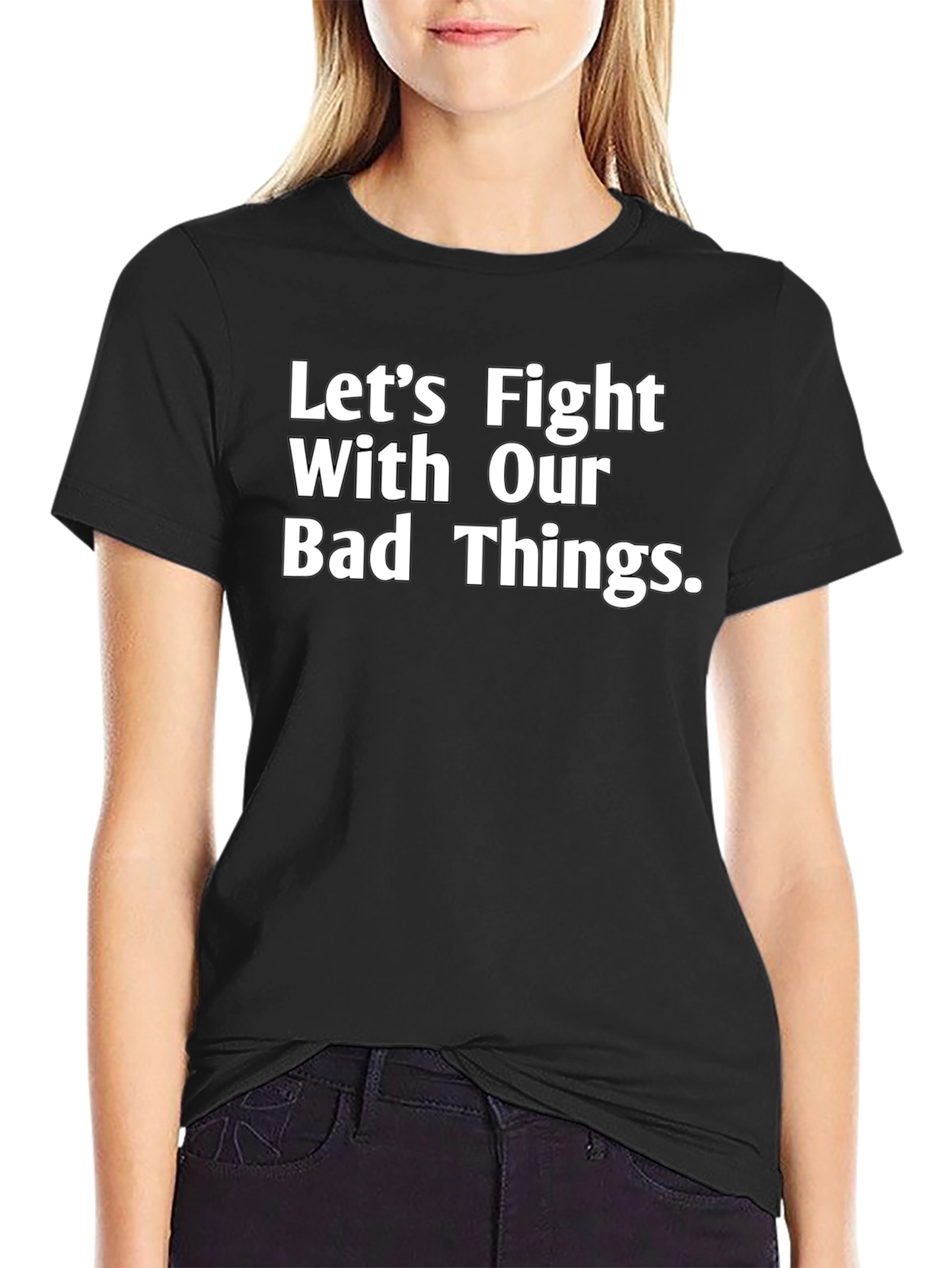Fight Bad Things Graphic T-Shirt