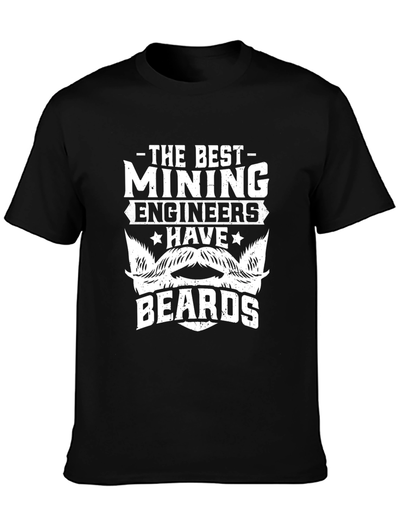 Mining Engineer Beard T-Shirt - Black