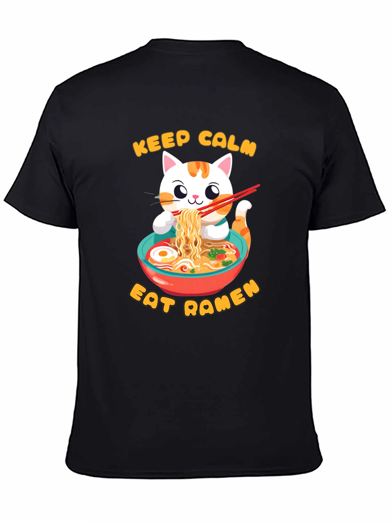 Keep Calm & Eat Ramen Cat T-Shirt