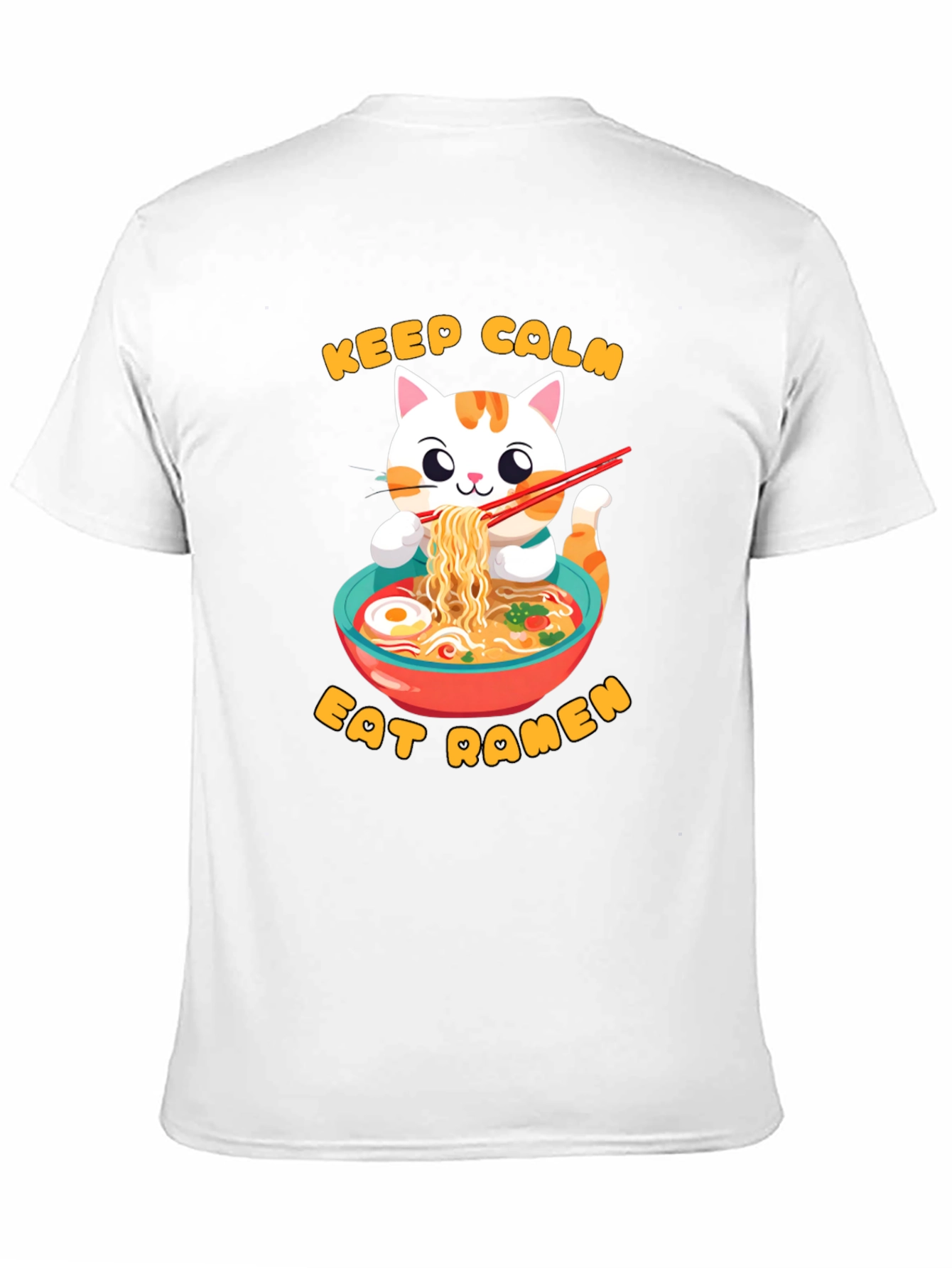 Keep Calm & Eat Ramen Cat T-Shirt