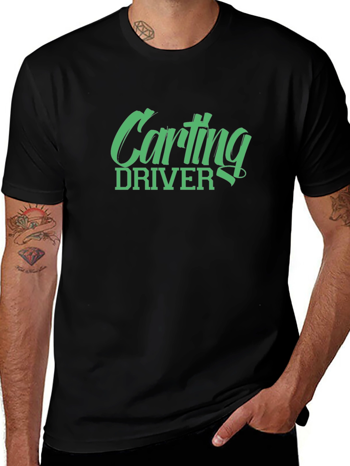 Carting Driver Black T-Shirt