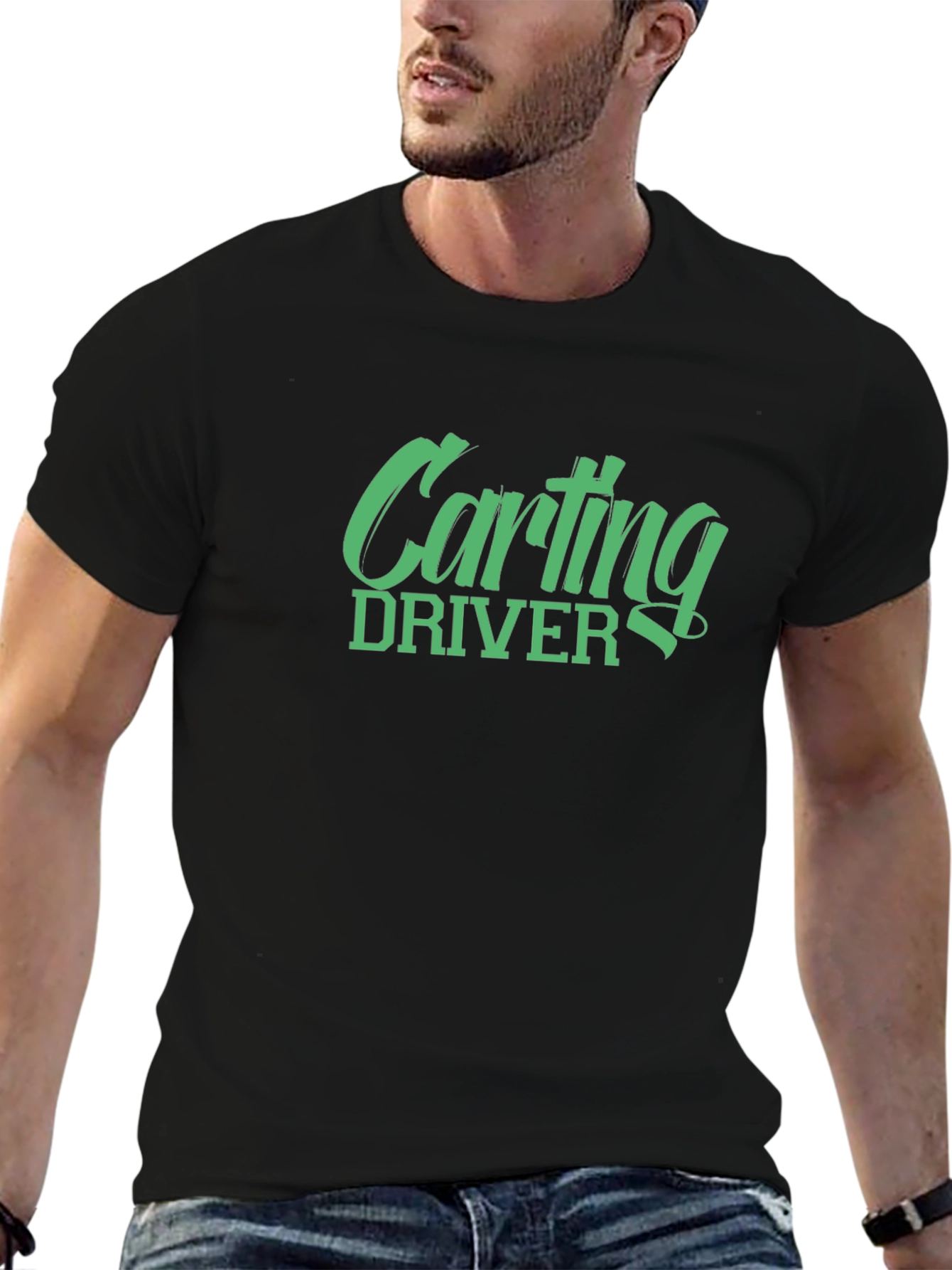 Carting Driver Black T-Shirt