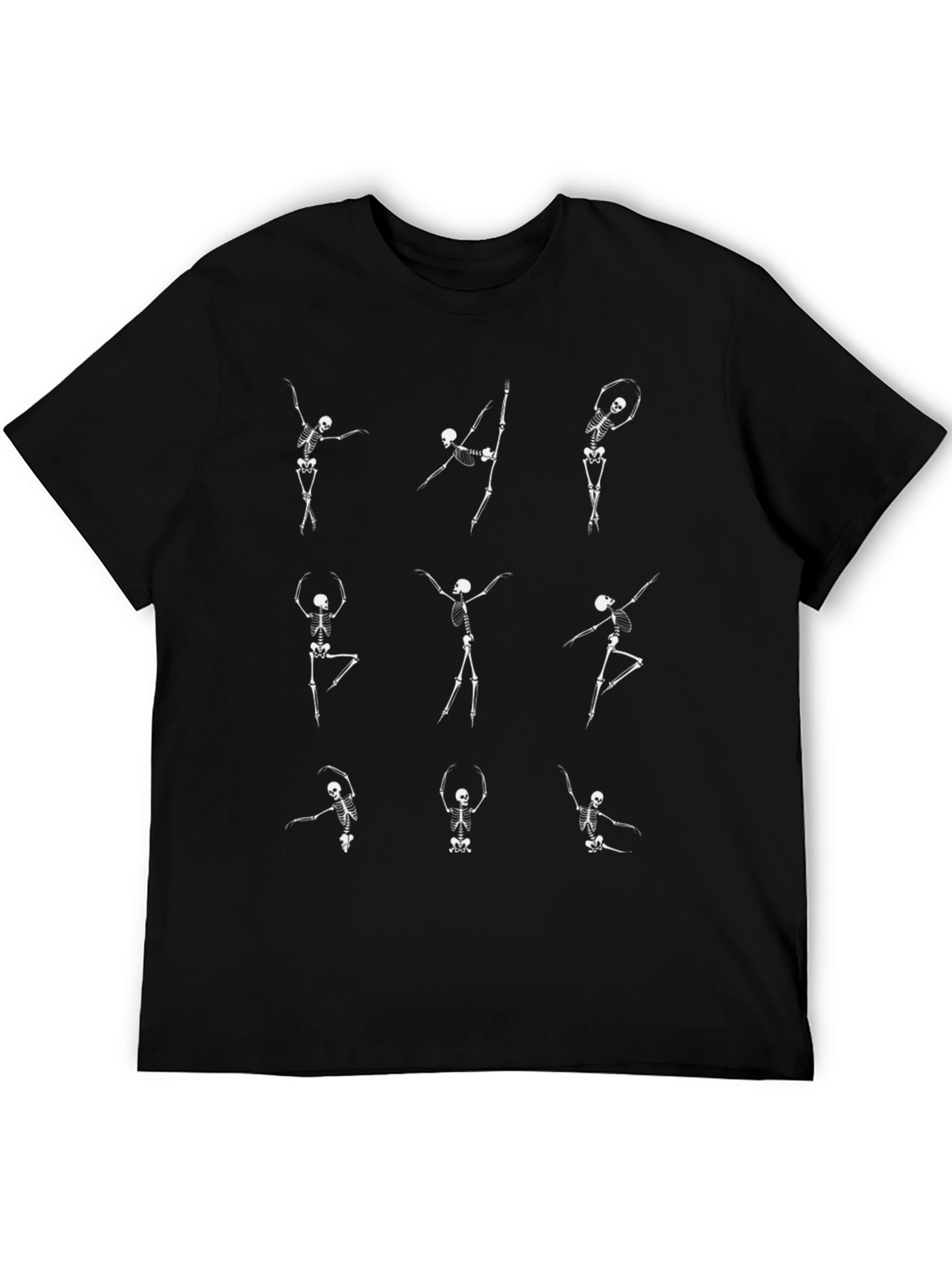 Dancing Skeleton Graphic Tee - Halloween Dance