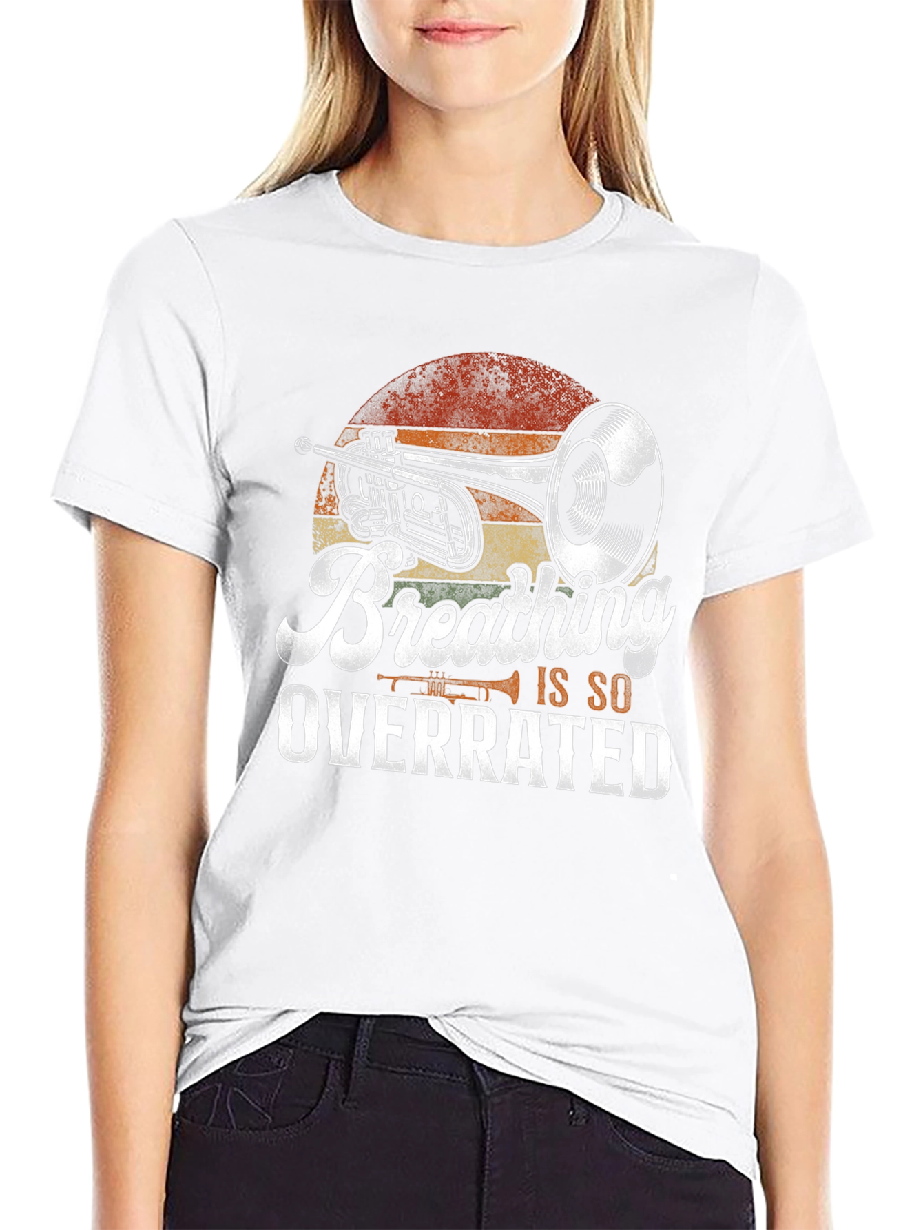 Breathing Is So Overrated Trumpet Player T-Shirt