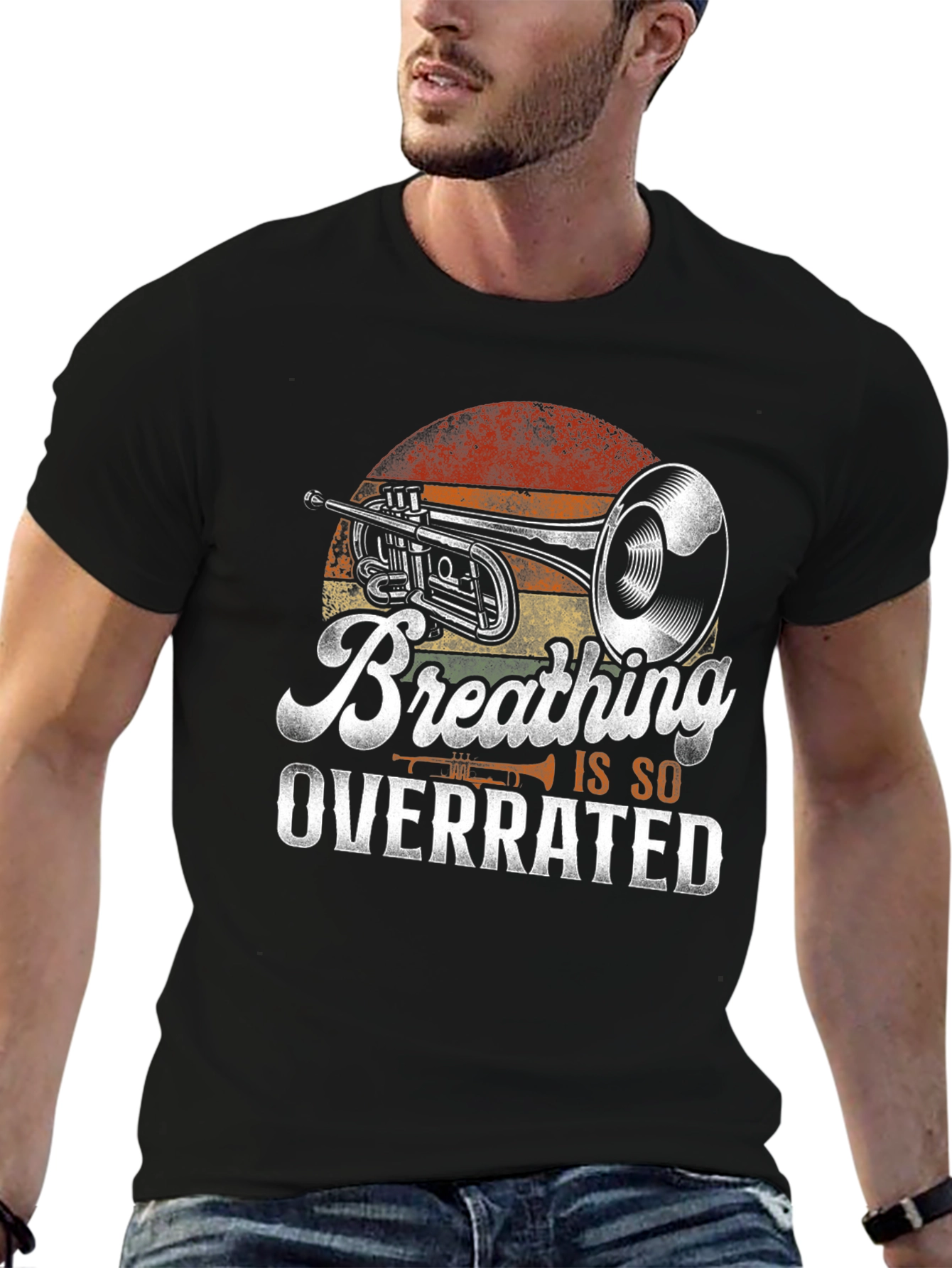 Breathing Is So Overrated Trumpet Player T-Shirt