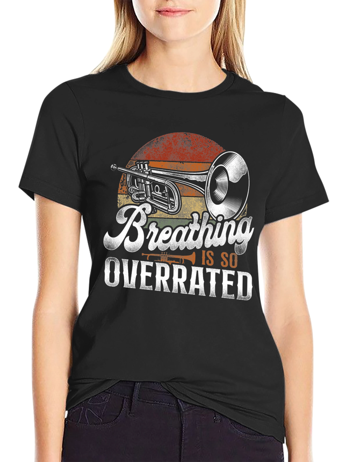 Breathing Is So Overrated Trumpet Player T-Shirt