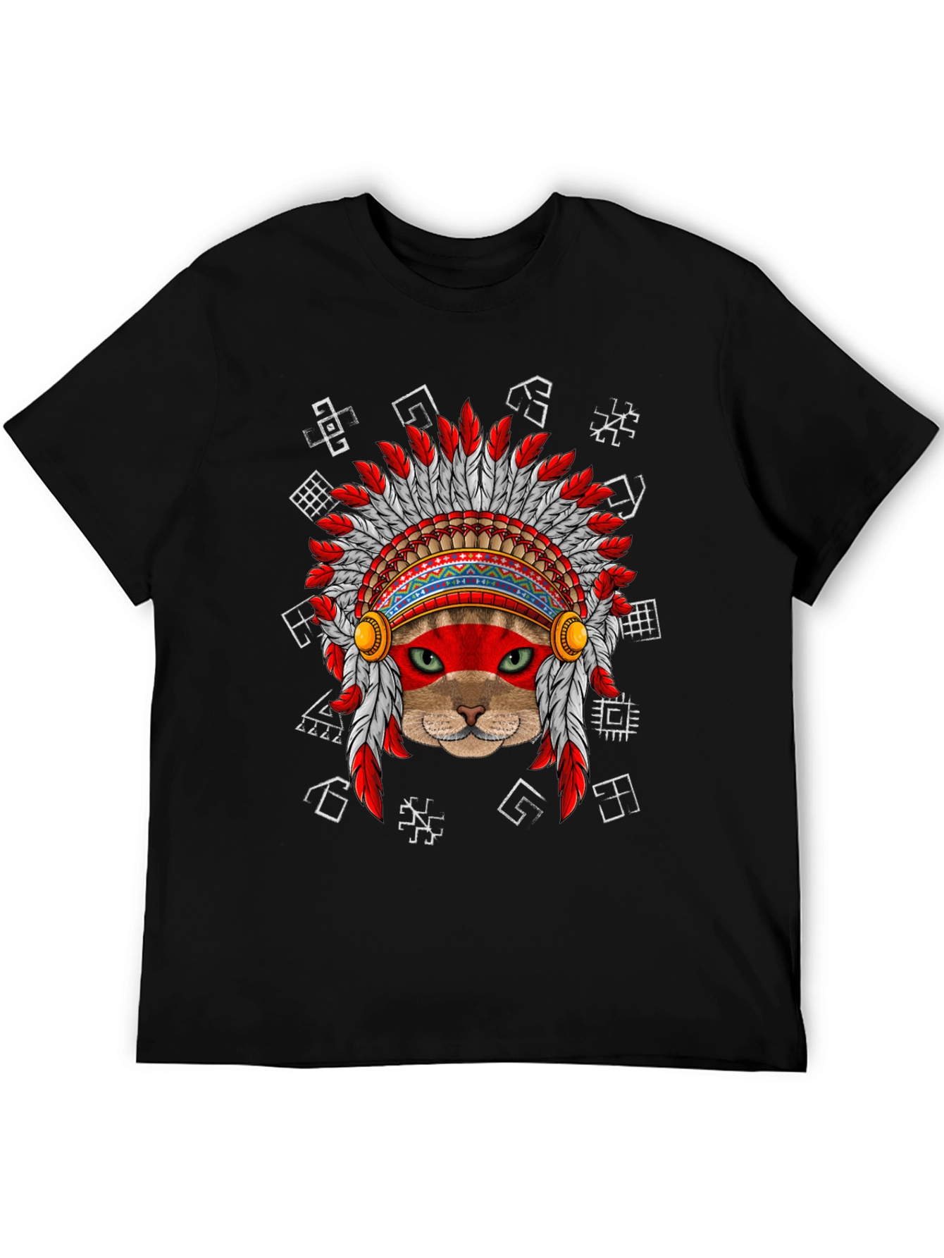 Native American Cat T-Shirt