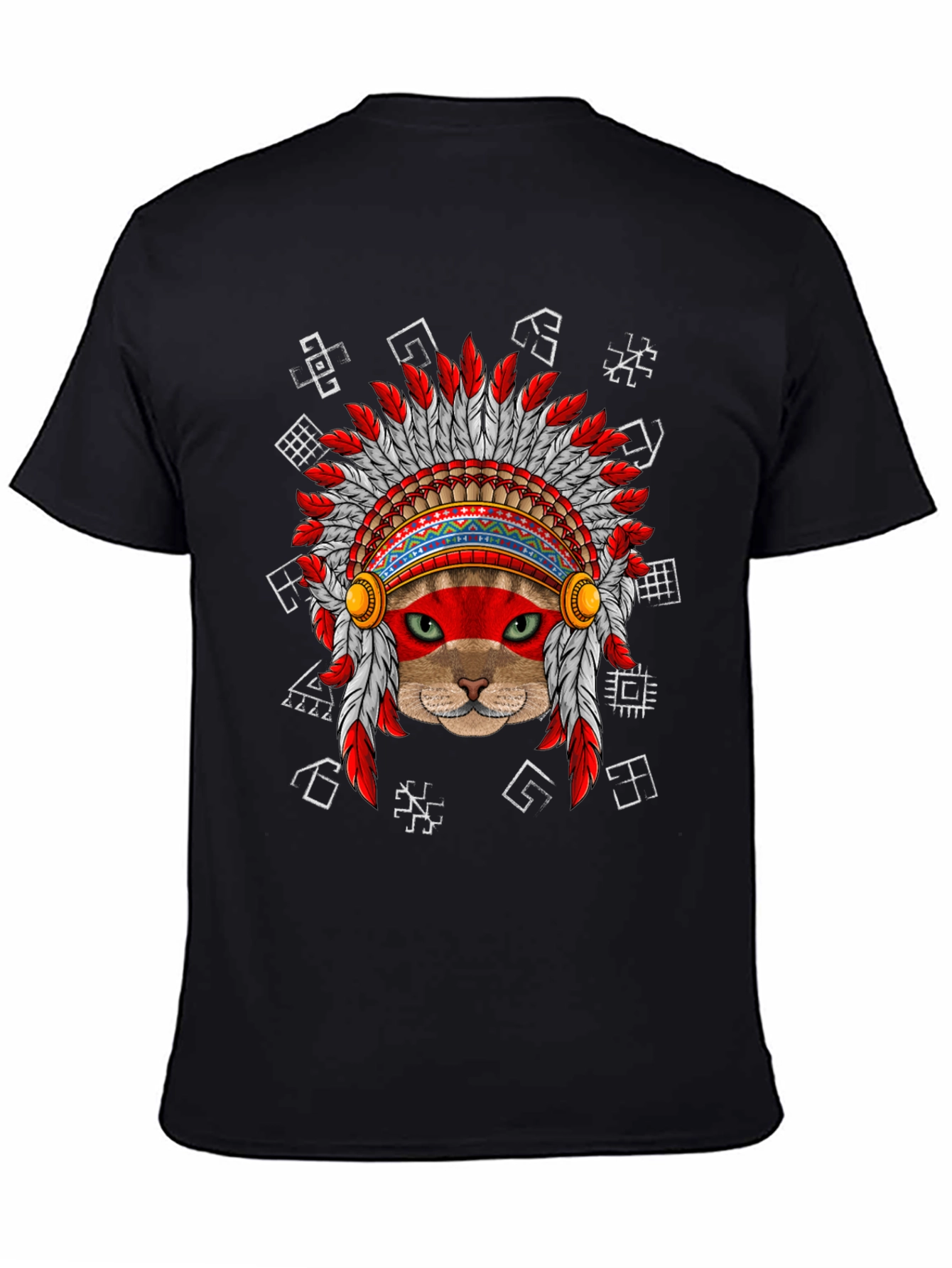 Native American Cat T-Shirt