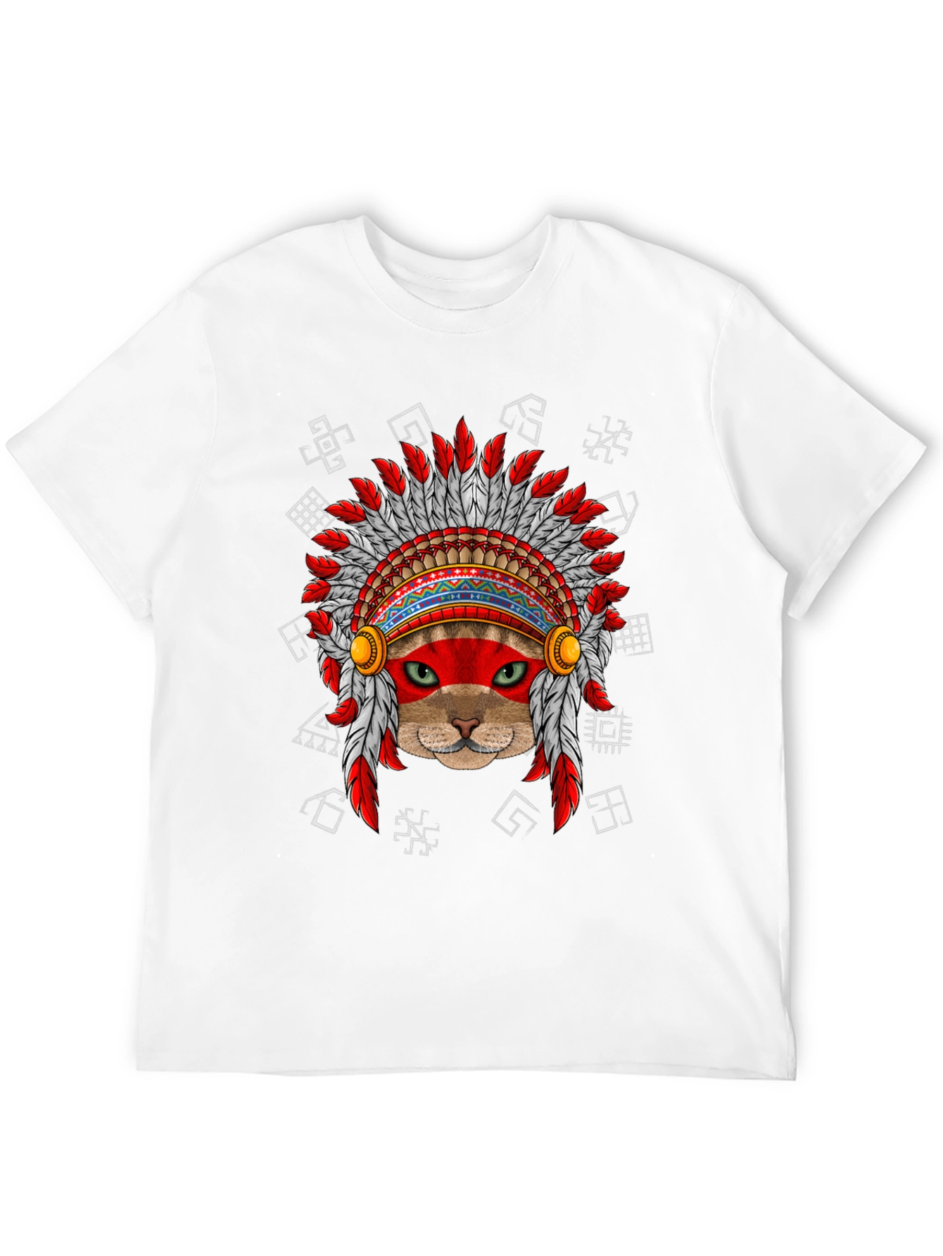 Native American Cat T-Shirt