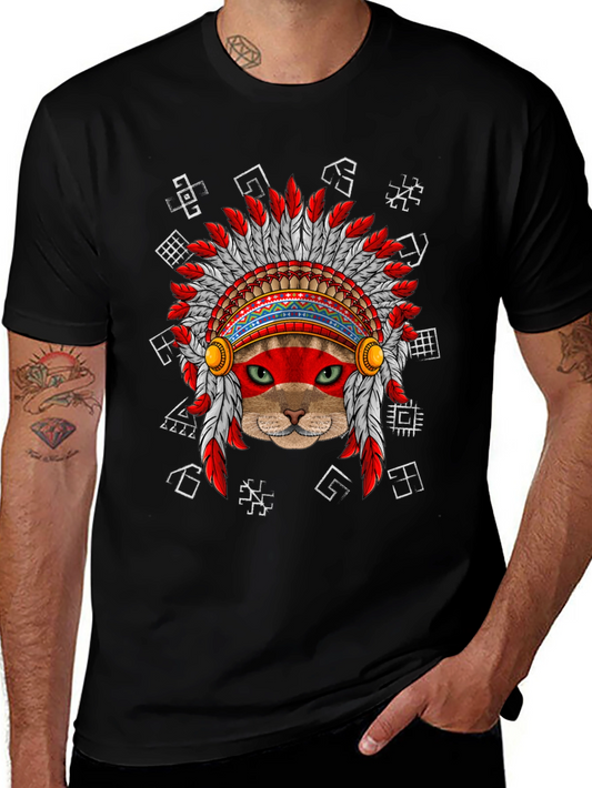 Native American Cat T-Shirt