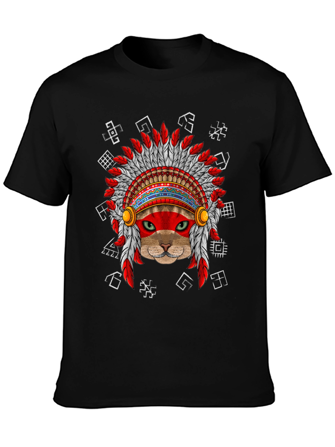 Native American Cat T-Shirt