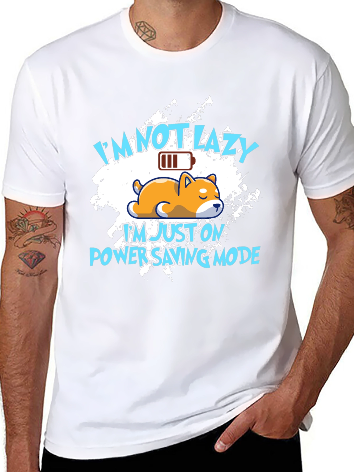 Funny Im Not Lazy Graphic Tee