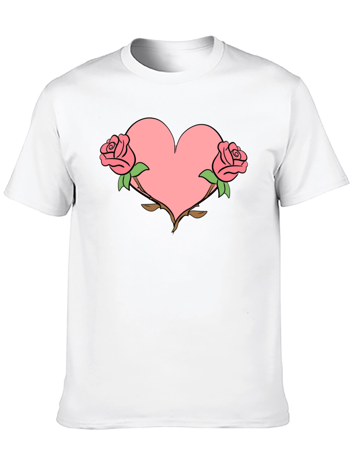 Heart & Roses Graphic T-Shirt