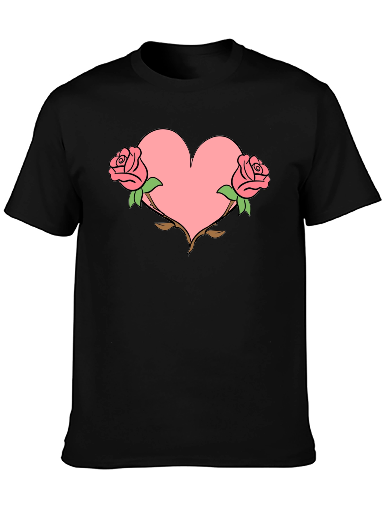 Heart & Roses Graphic T-Shirt