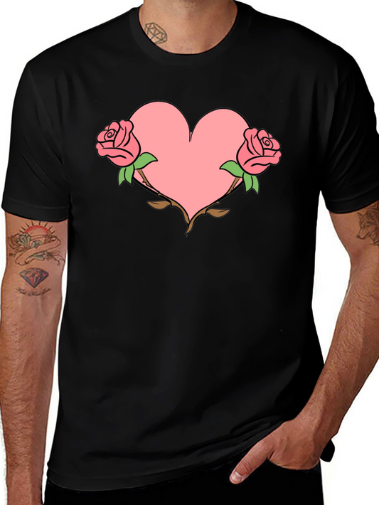 Heart & Roses Graphic T-Shirt