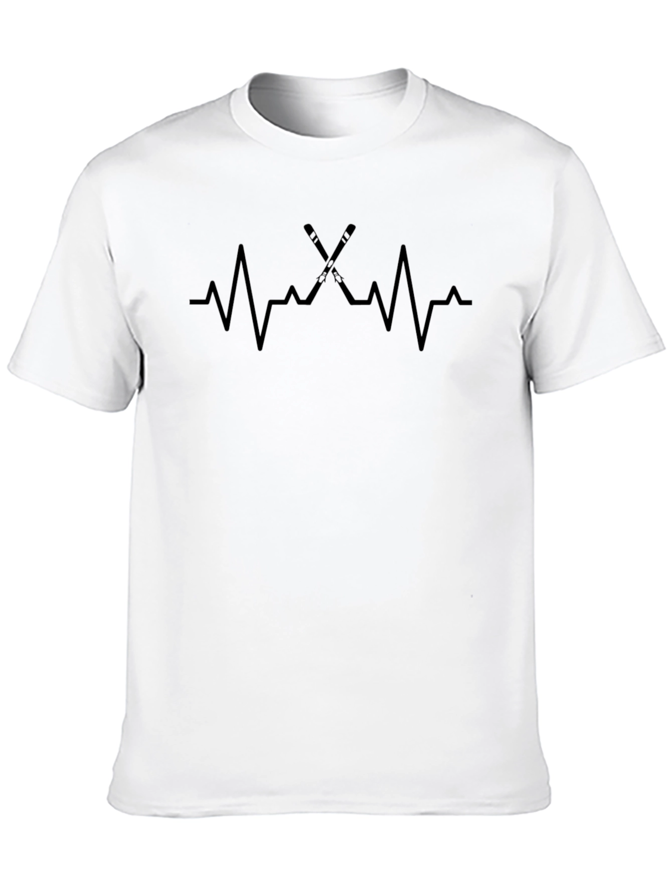 Hockey Heartbeat Black T-Shirt
