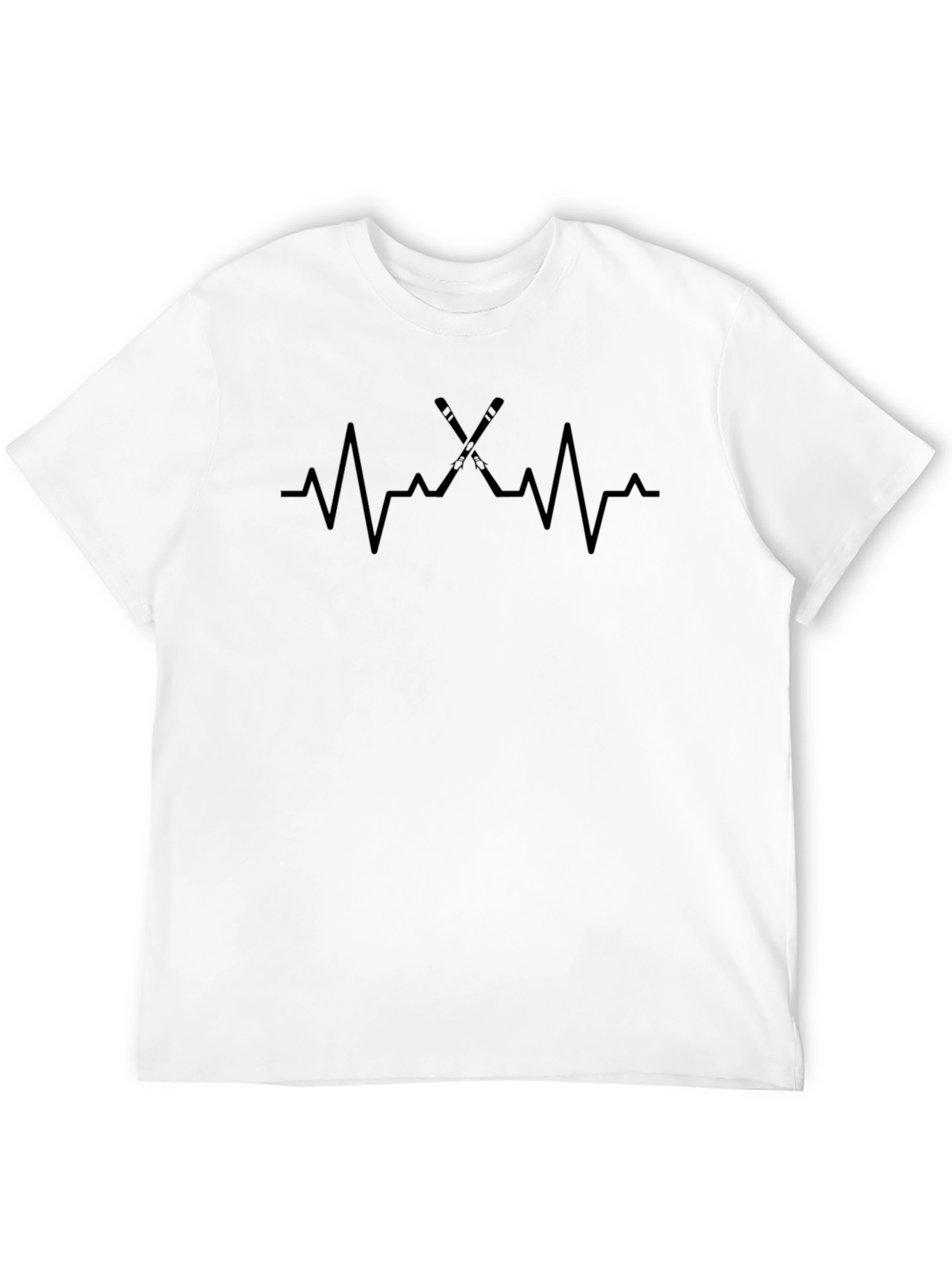 Hockey Heartbeat Black T-Shirt