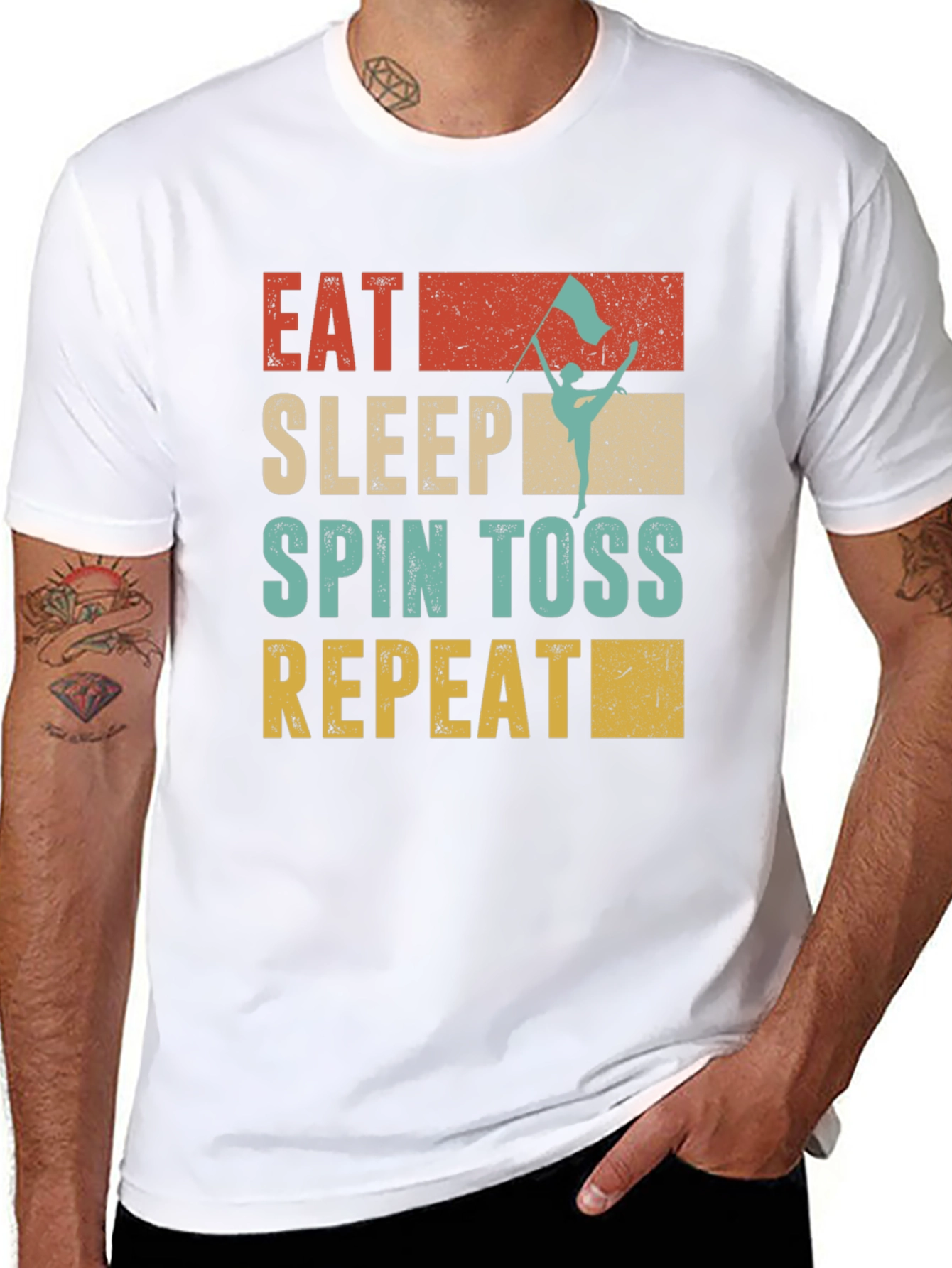 Eat Sleep Spin Toss Repeat T-Shirt