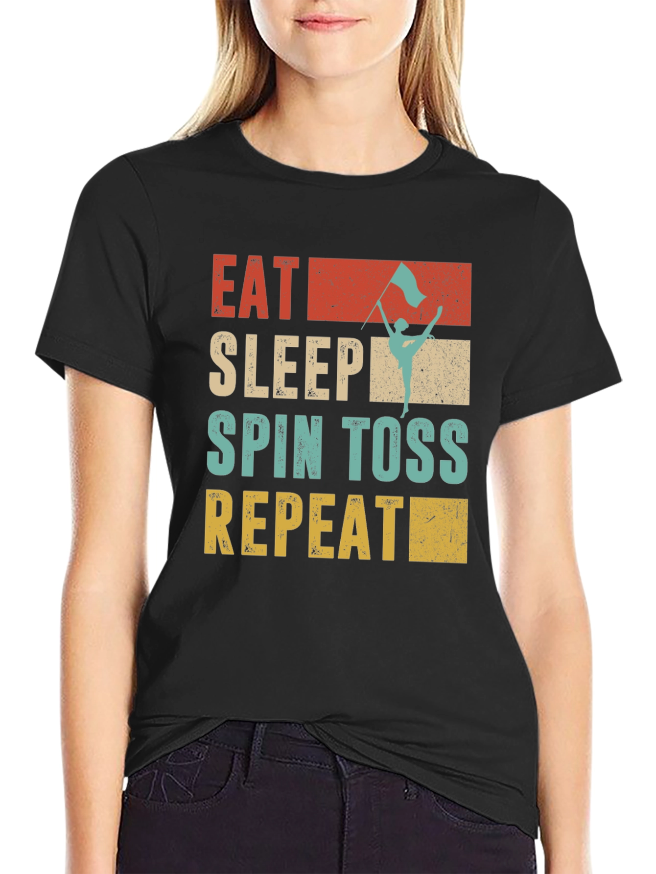 Eat Sleep Spin Toss Repeat T-Shirt