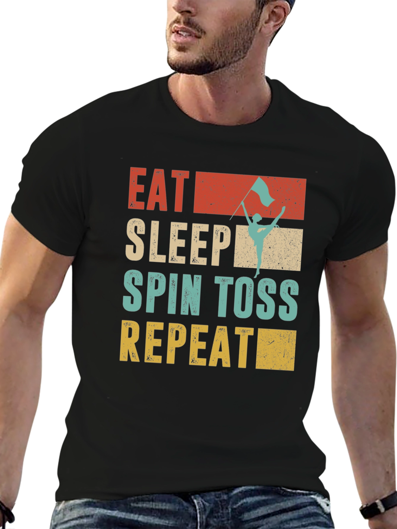 Eat Sleep Spin Toss Repeat T-Shirt
