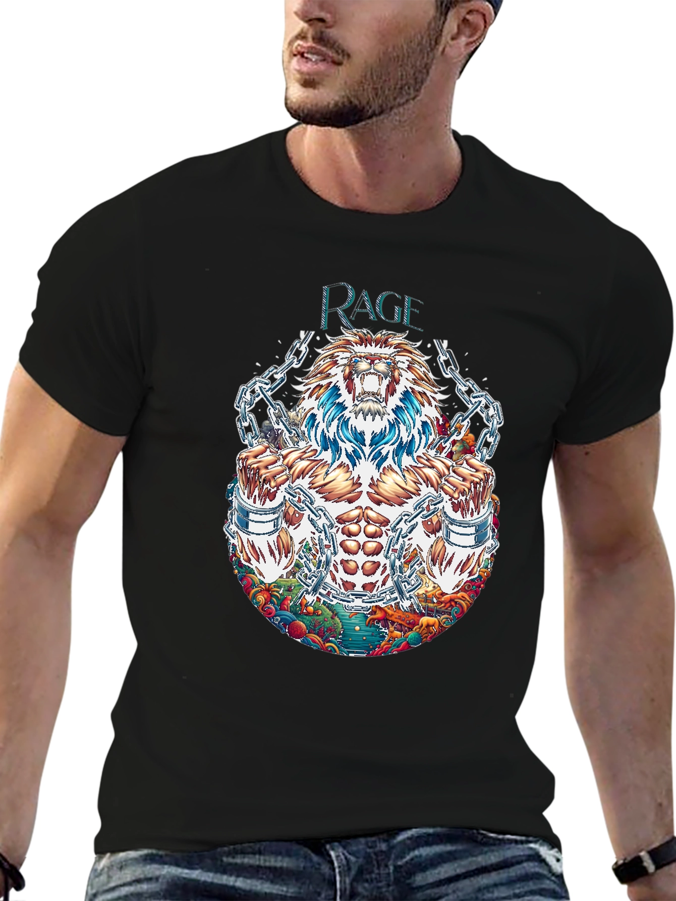 Rage Unleashed Graphic Tee - Black