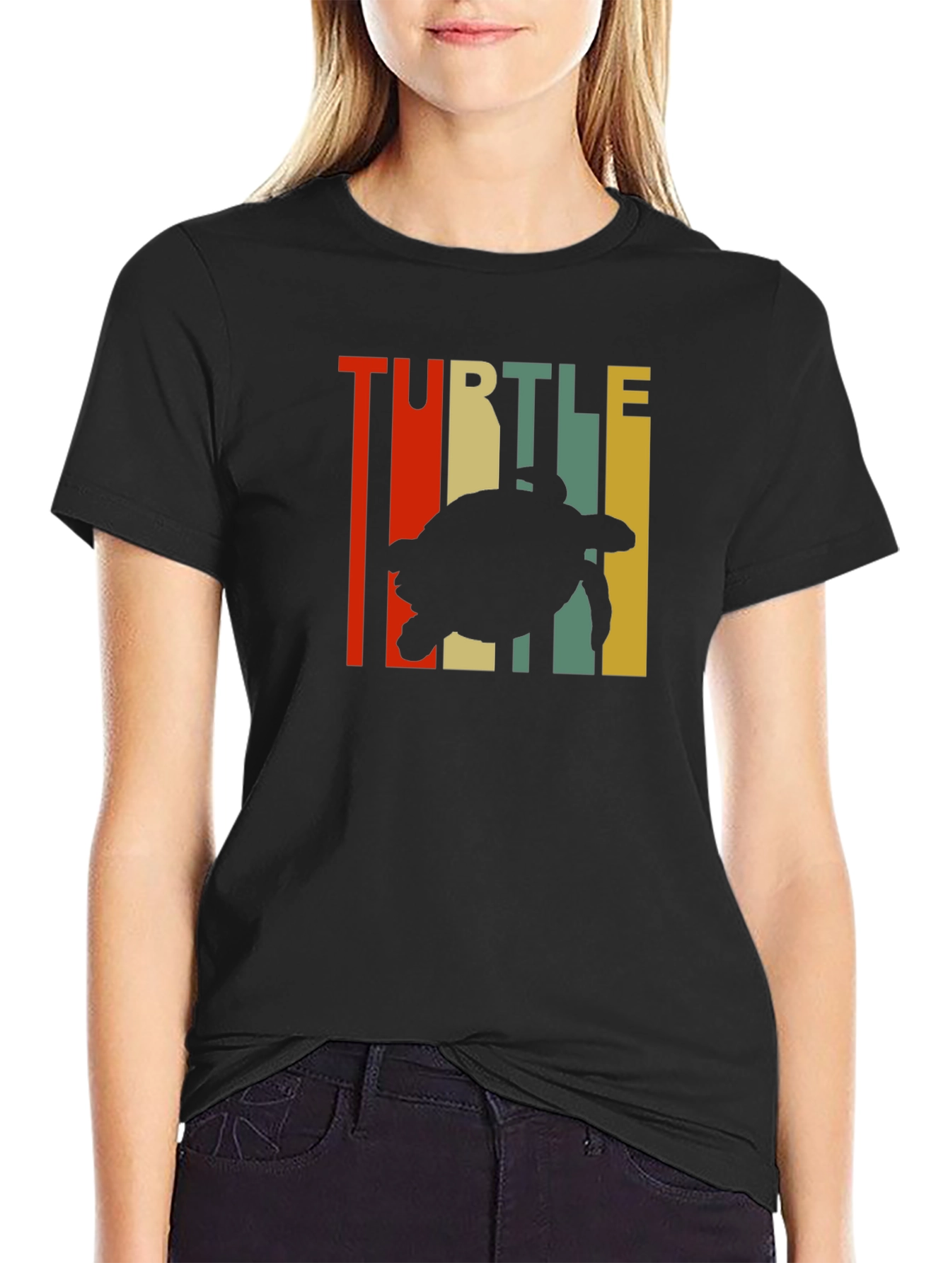 Retro Turtle Silhouette T-Shirt