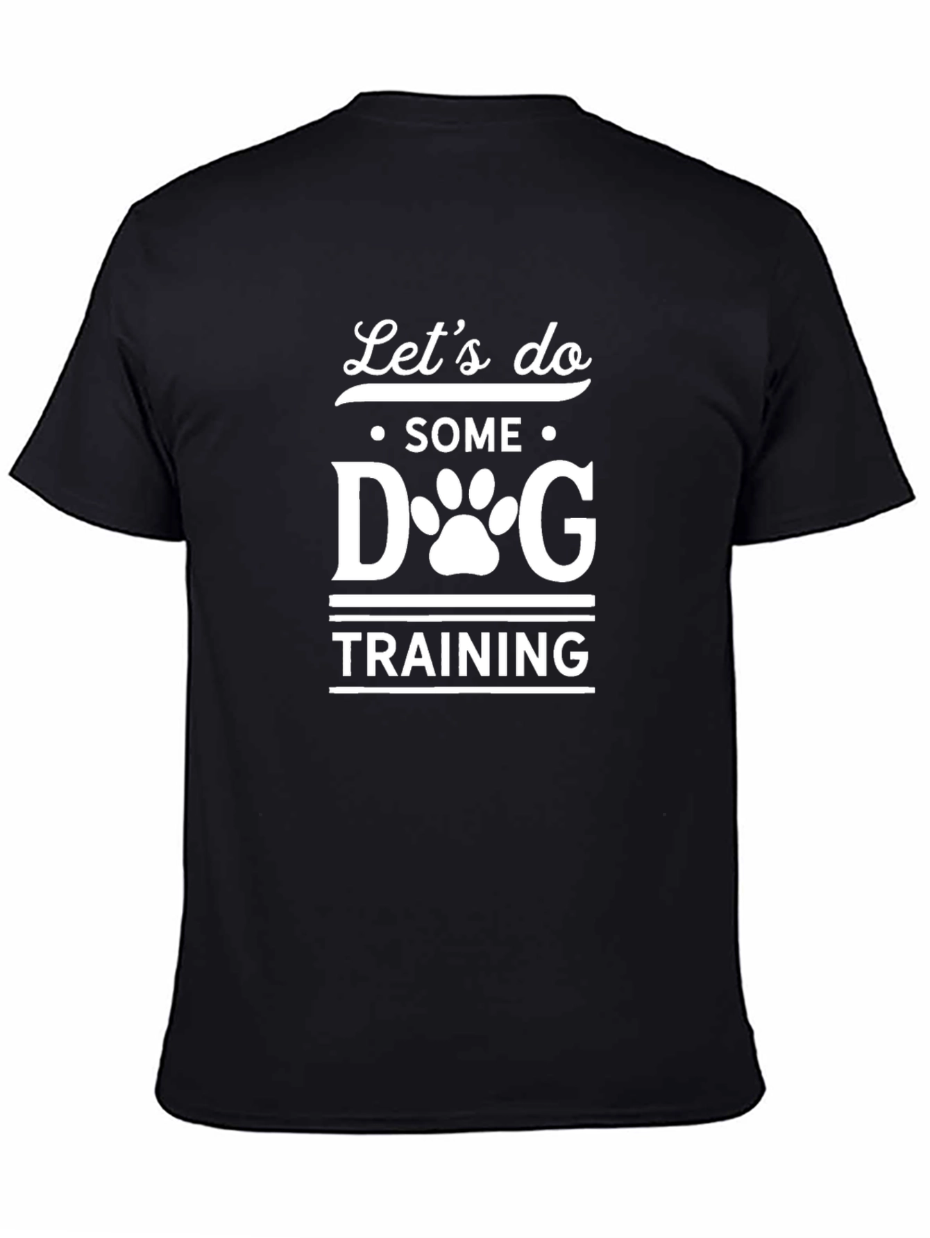 Dog Training T-Shirt Cute Paw Print Tee