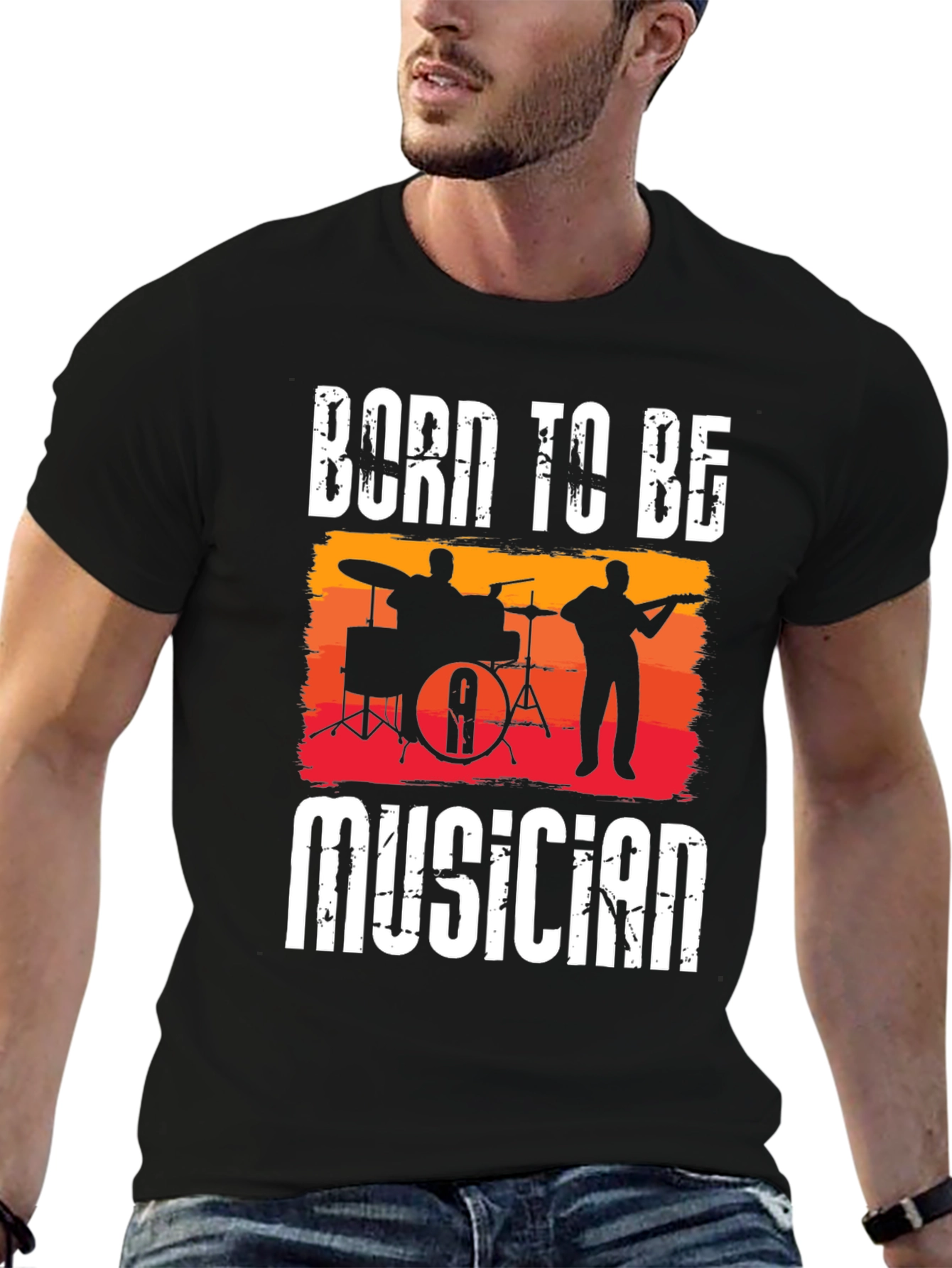 Born To Be Musician Graphic T-Shirt