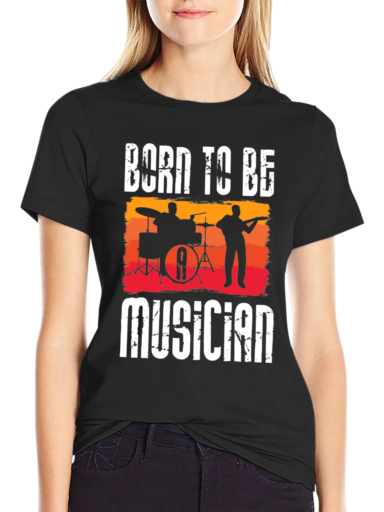 Born To Be Musician Graphic T-Shirt
