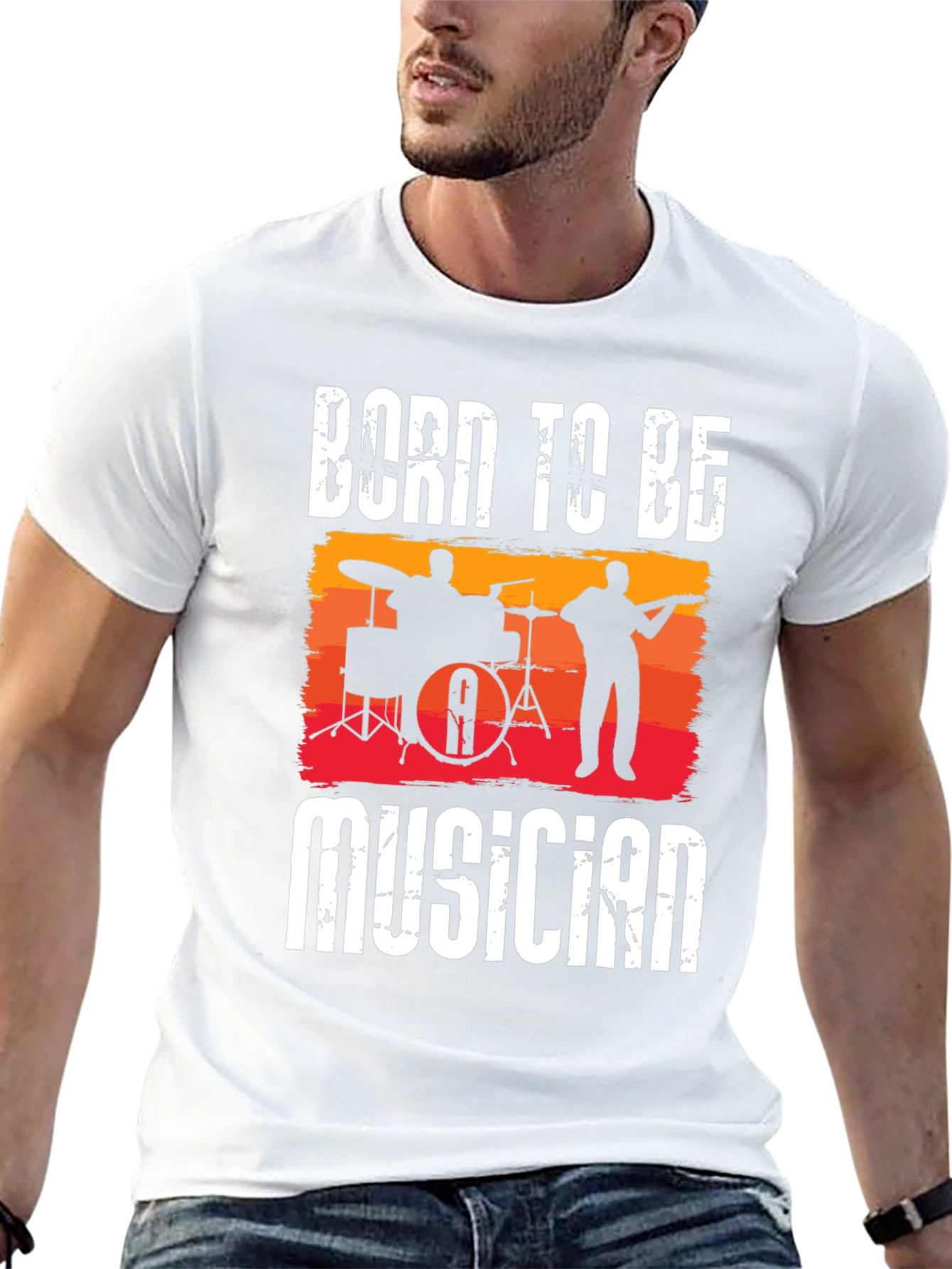 Born To Be Musician Graphic T-Shirt