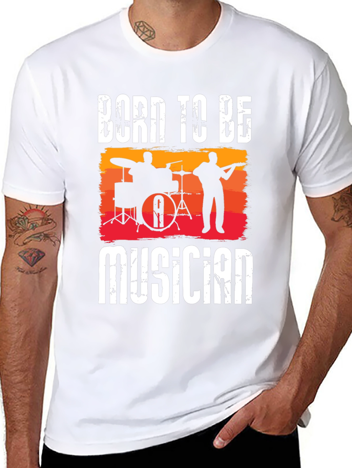 Born To Be Musician Graphic T-Shirt