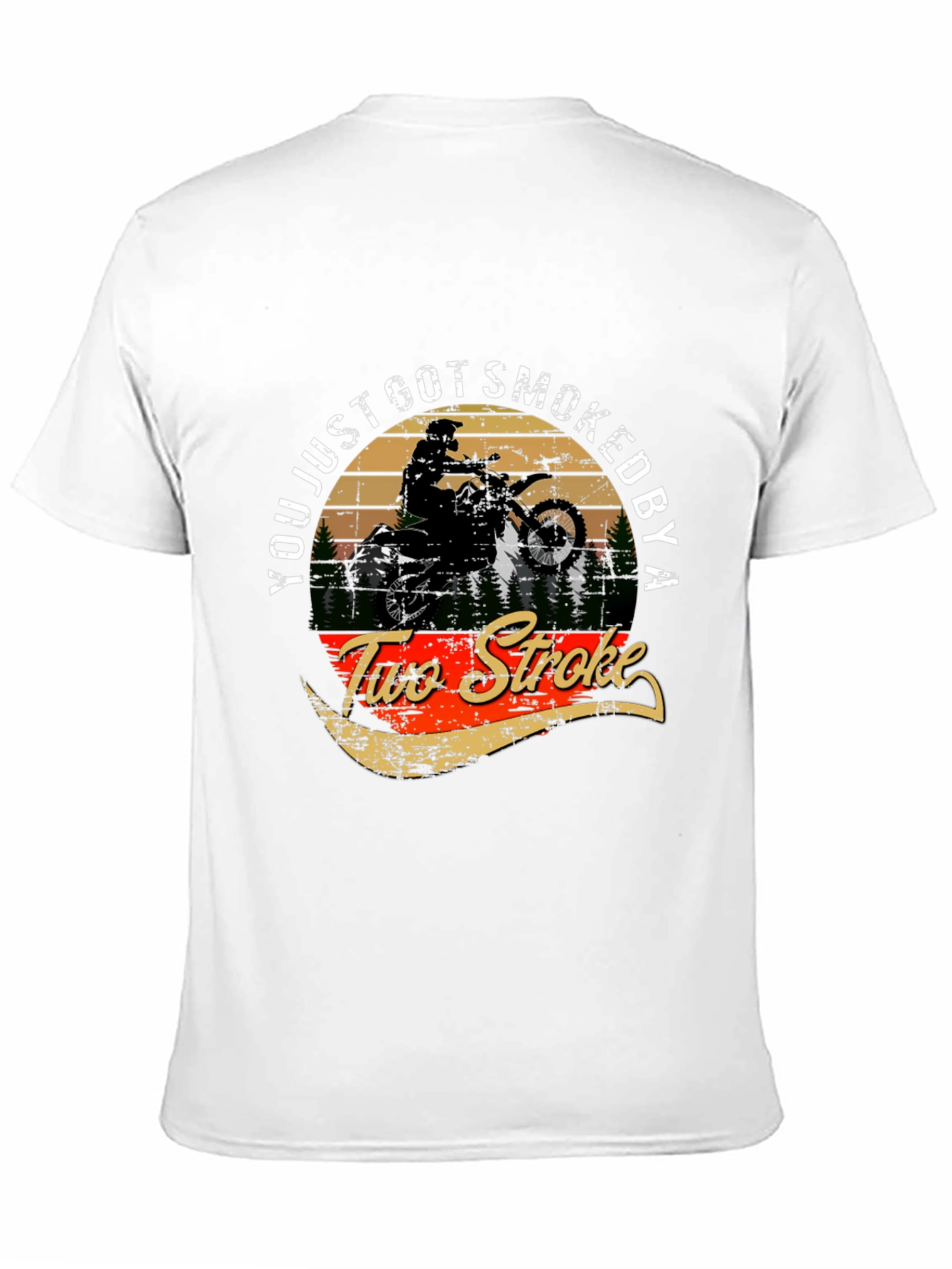 Two Stroke Dirt Bike Graphic T-Shirt