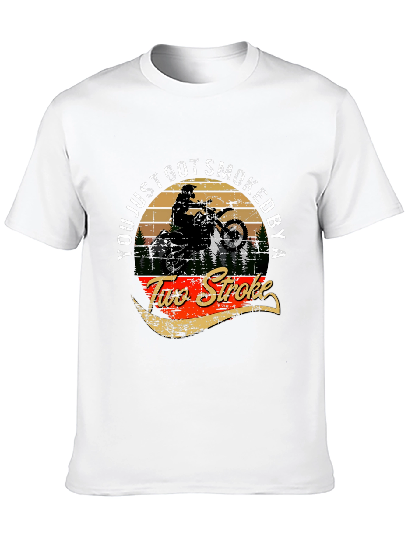 Two Stroke Dirt Bike Graphic T-Shirt