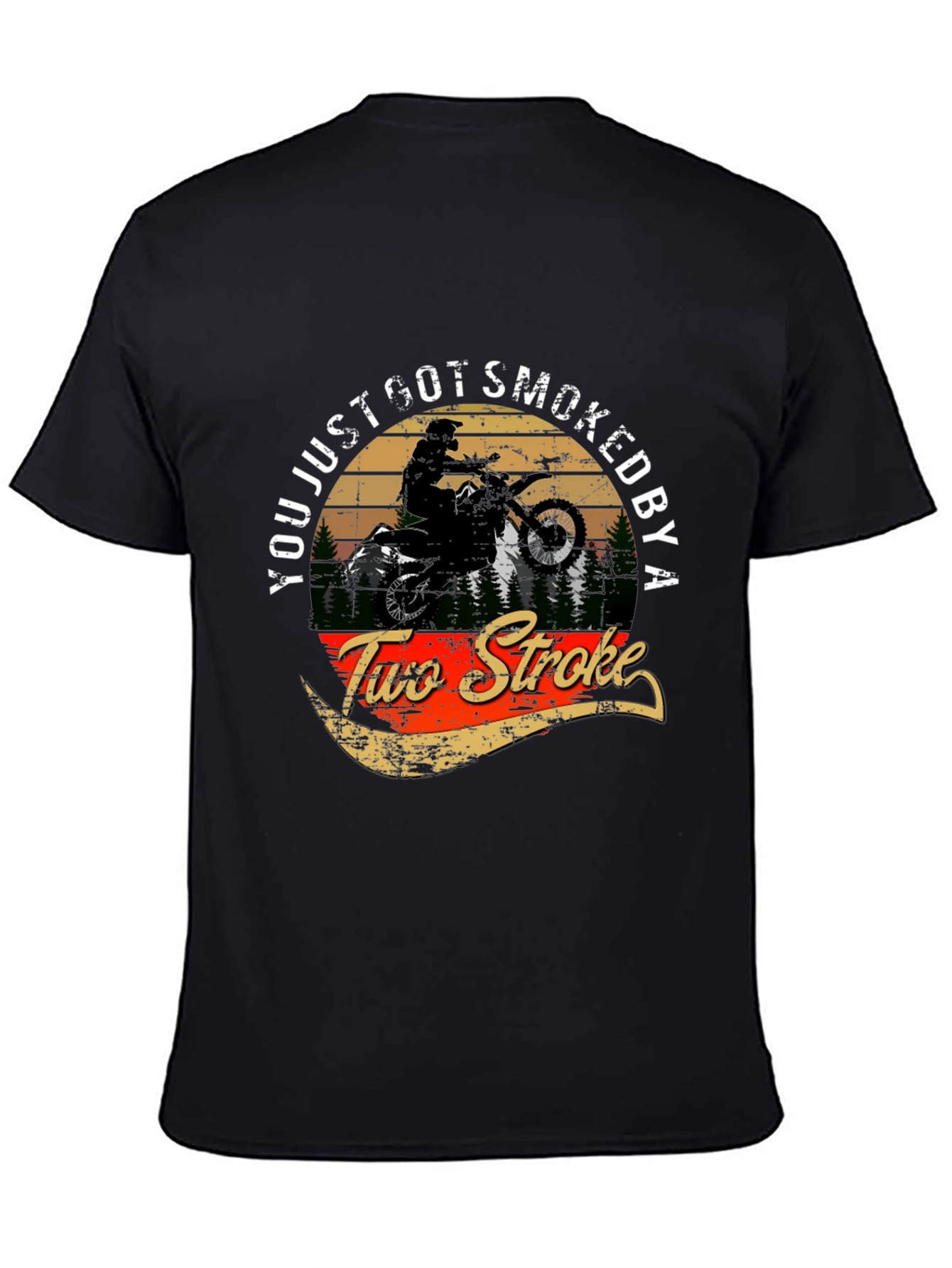 Two Stroke Dirt Bike Graphic T-Shirt