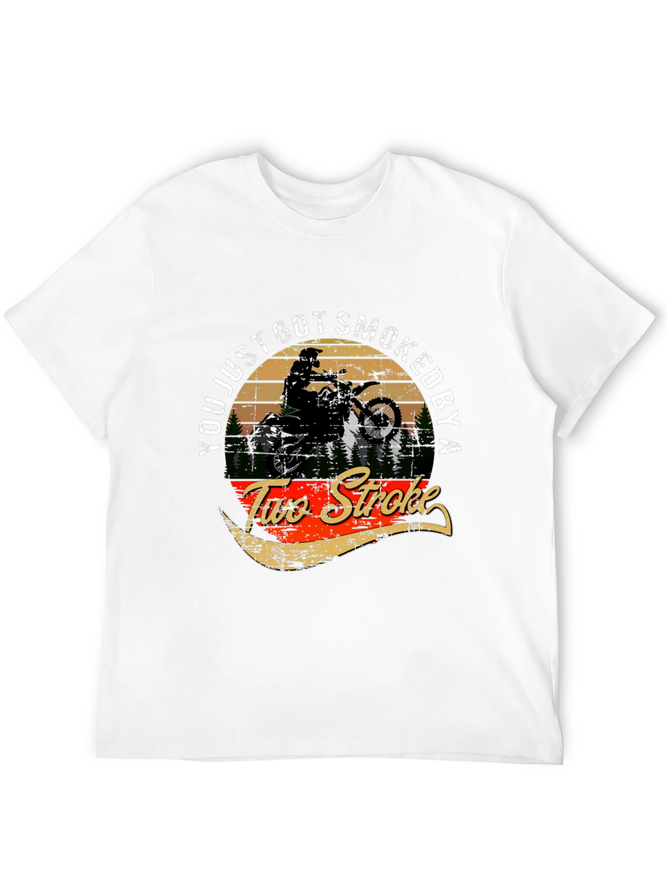Two Stroke Dirt Bike Graphic T-Shirt